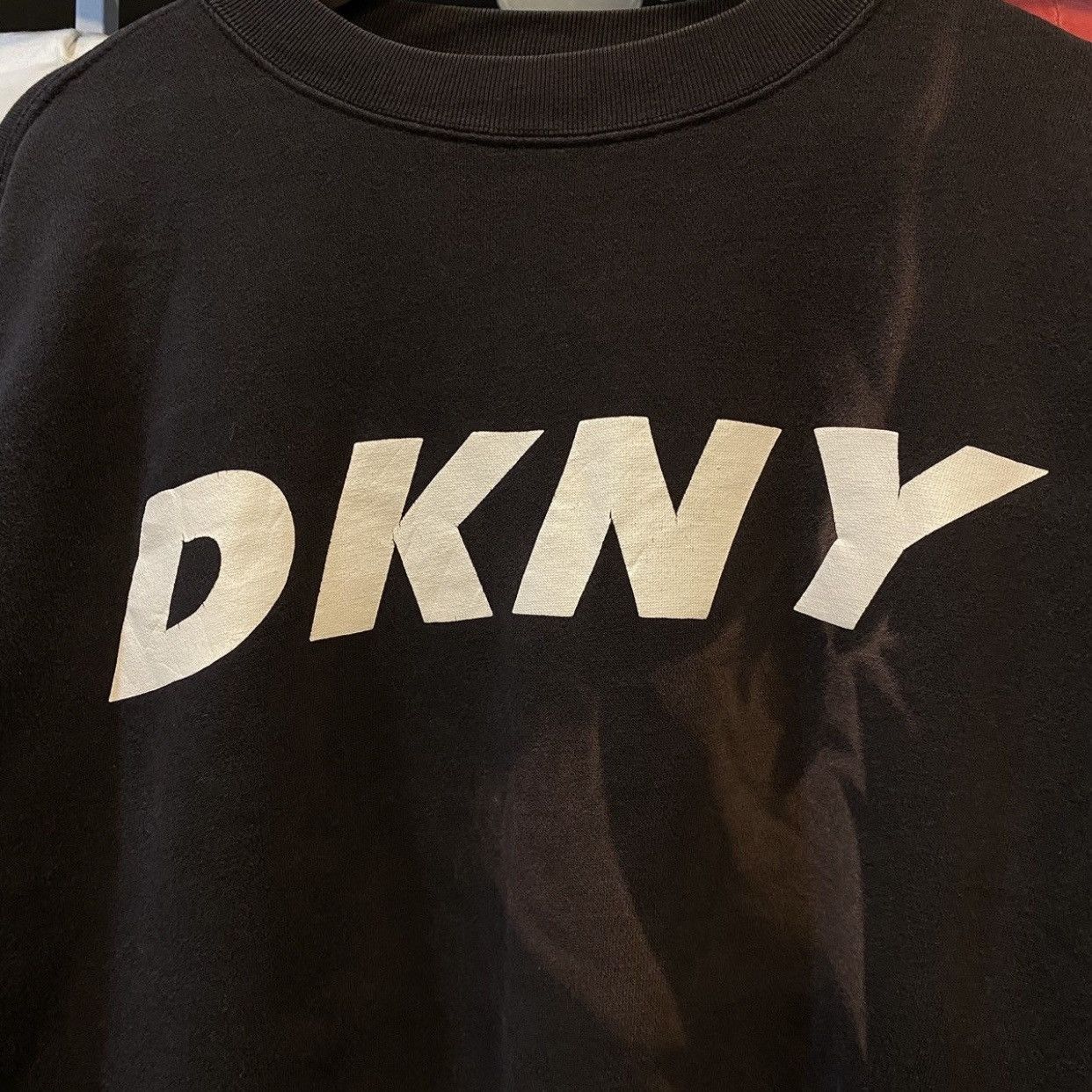 DKNY DKNY Jeans Big Logo Faded Style Sweatshirt Size US L / EU 52-54 / 3 - 5 Thumbnail