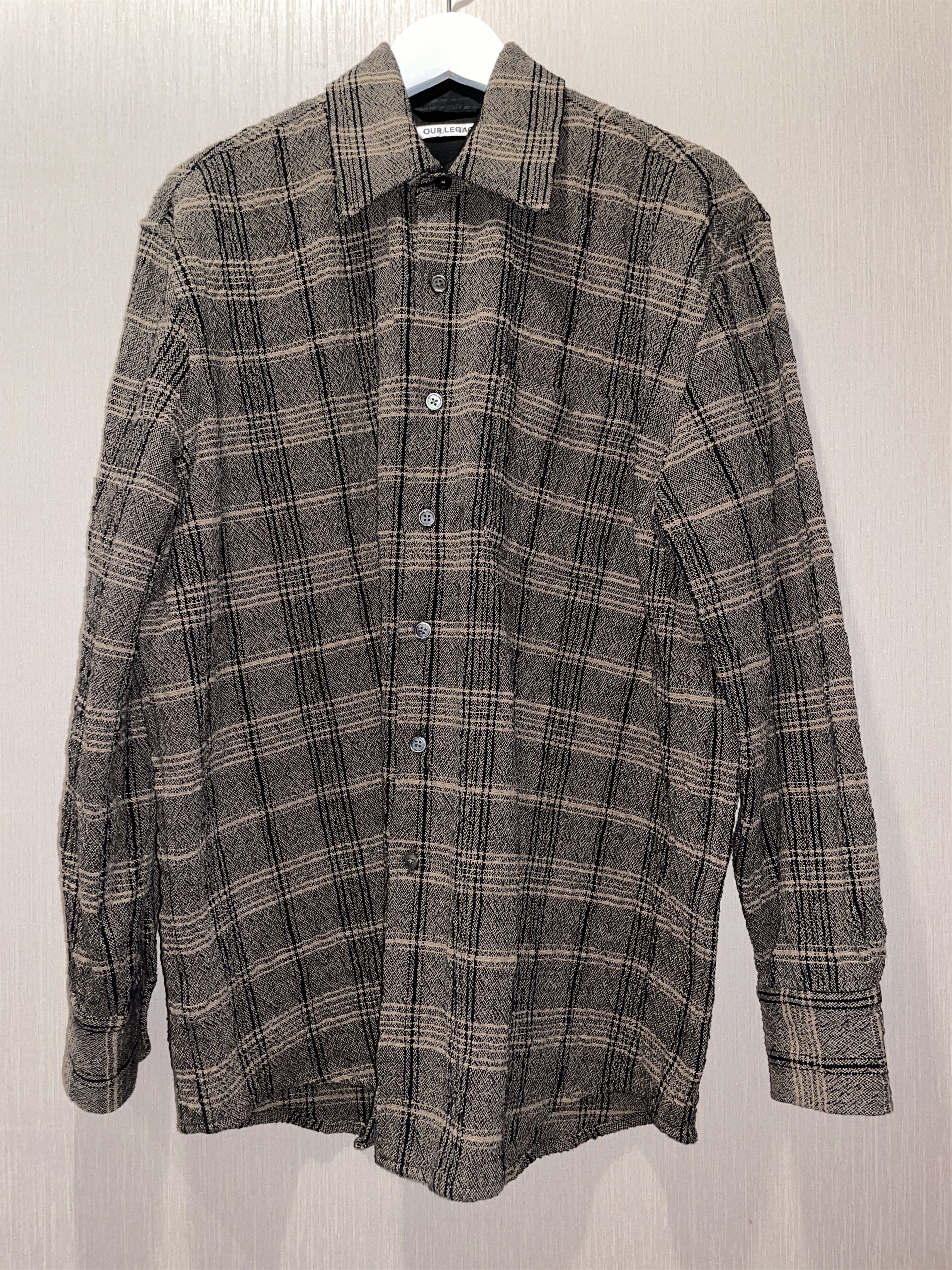Our Legacy Our Legacy Above Shirt - Ecru/Black Check | Grailed
