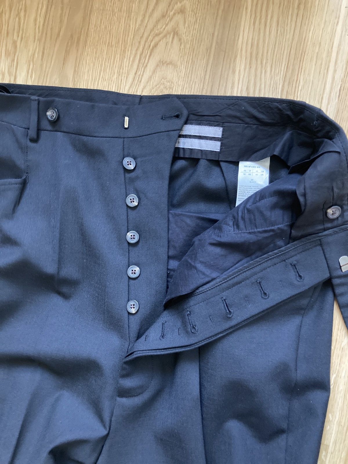 Rick Owens F/W 19 „LARRY“ Runway High-Waist Wool Pants Rick Owens Size US 30 / EU 46 - 15 Thumbnail