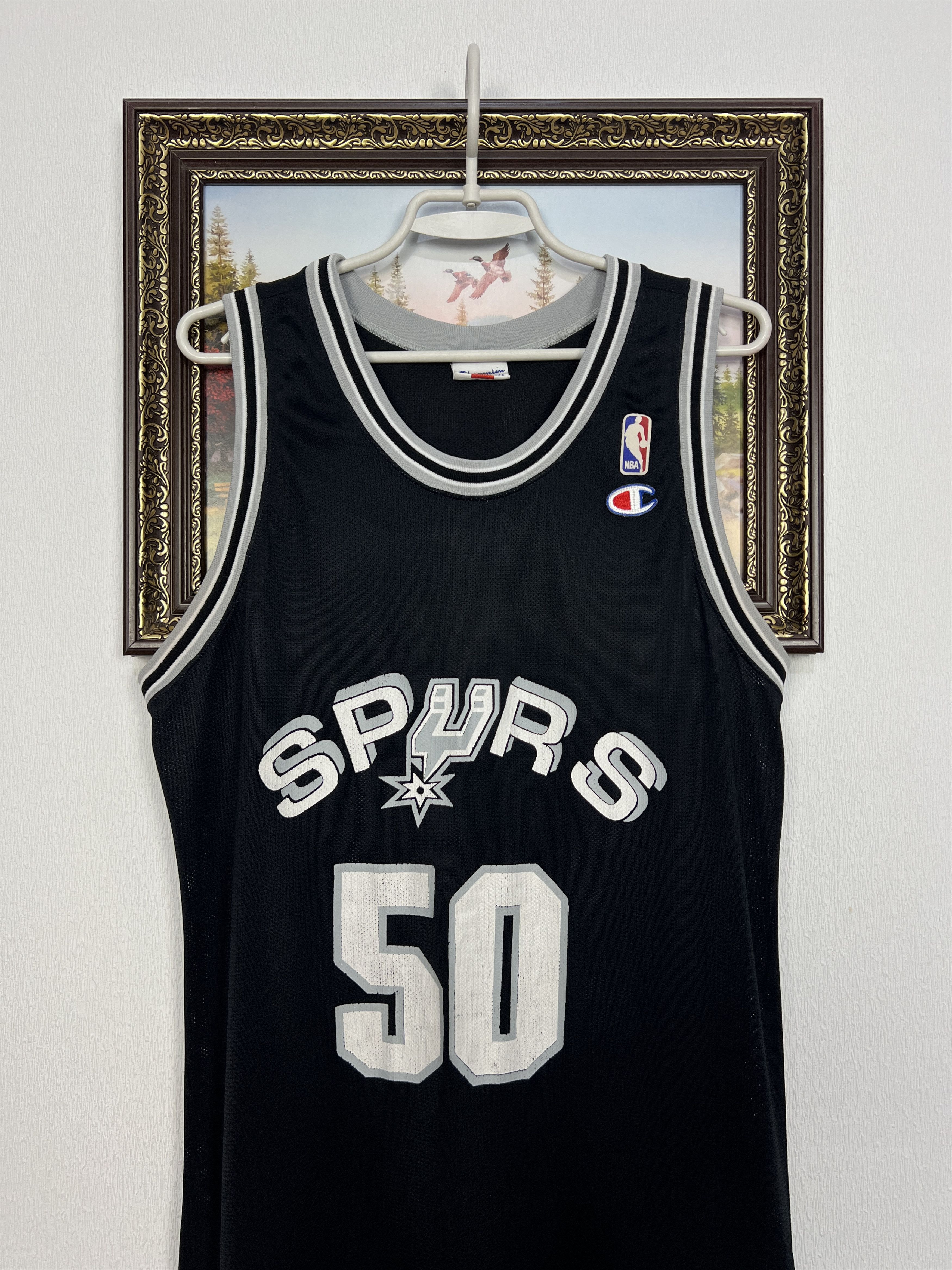 Champion Vintage 90's Champion San Antonio Spurs Robinson NBA Jersey Size US XL / EU 56 / 4 - 2 Thumbnail