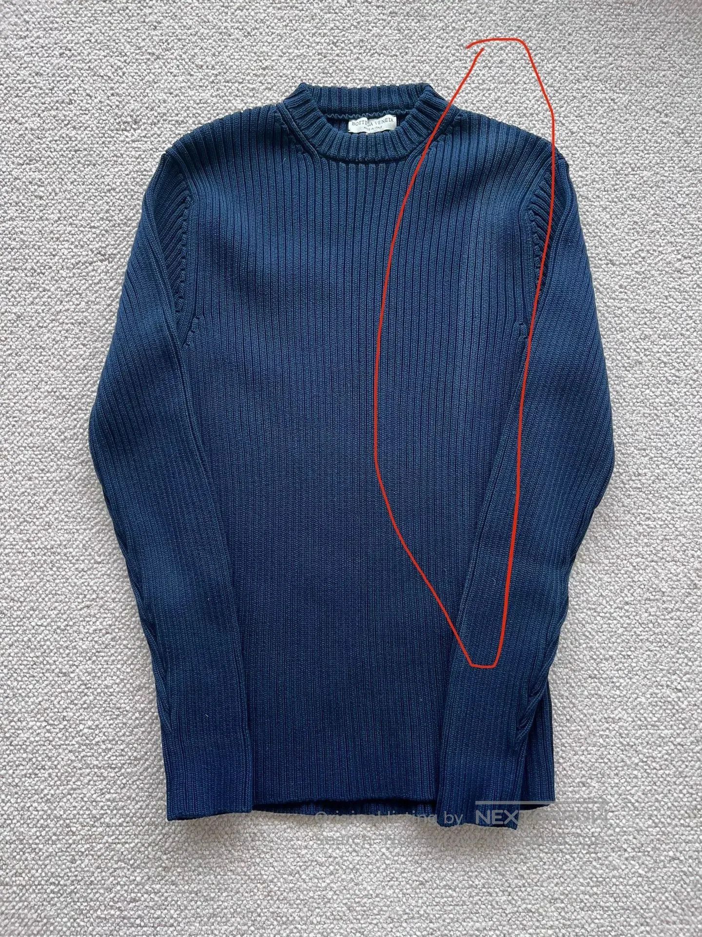 Bottega Veneta elegant navy knitted sweater by Bottega Veneta. Size US L / EU 52-54 / 3 - 2 Thumbnail
