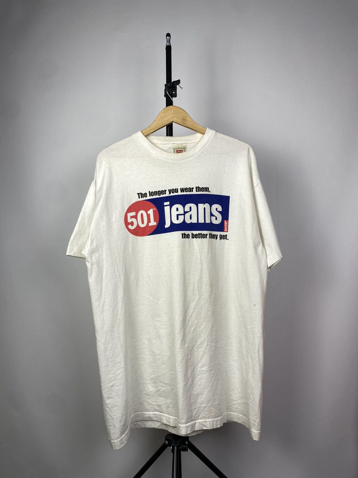 Levi's × Levi's Vintage Clothing Vintage 1990s Levi’s 501 T shirt mens Large tee Rare Size US M / EU 48-50 / 2 - 1 Thumbnail