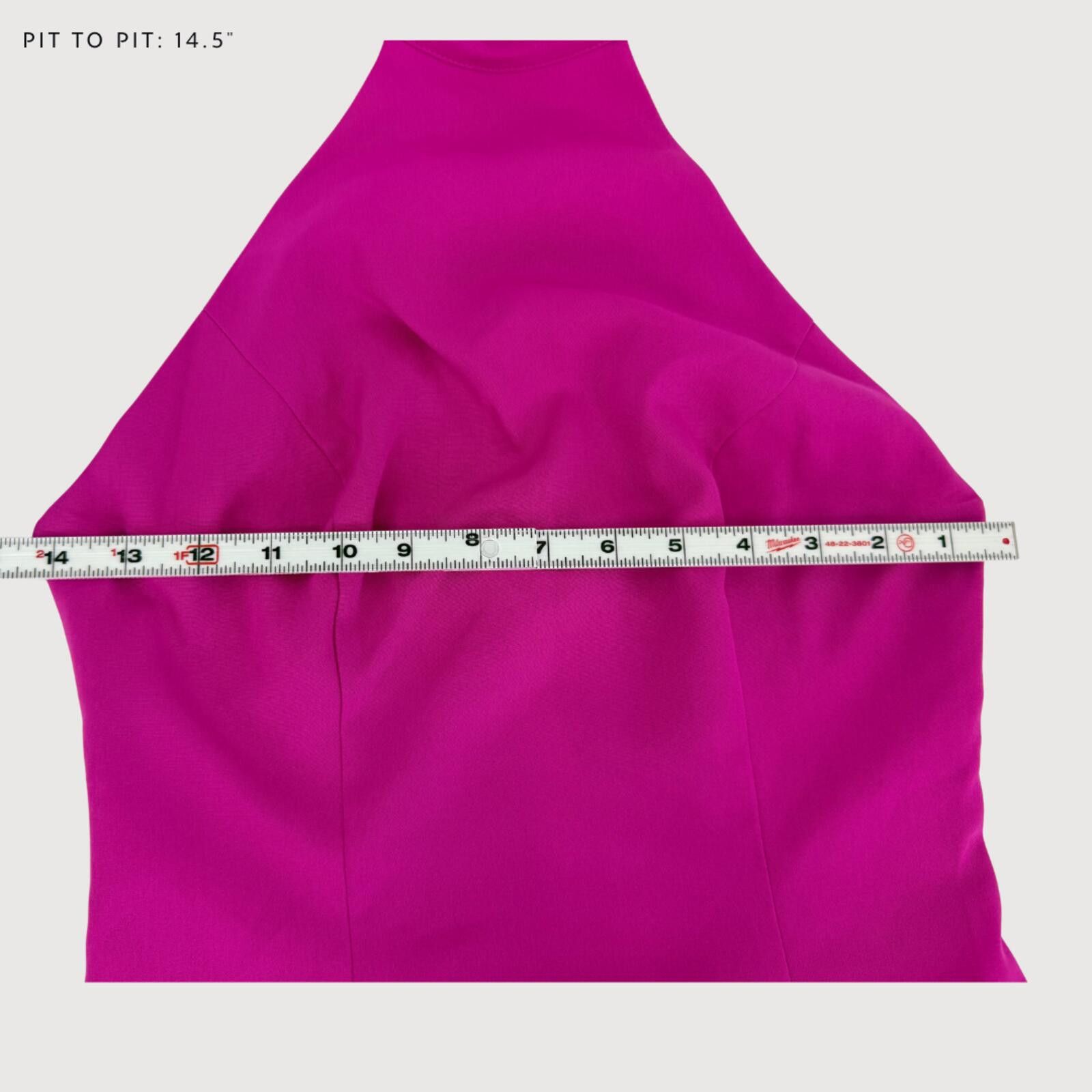 NBDN Nobrandedon NBD Halter Bodycon Midi Dress NWT Fuchsia S Size S / US 4 / IT 40 - 7 Thumbnail