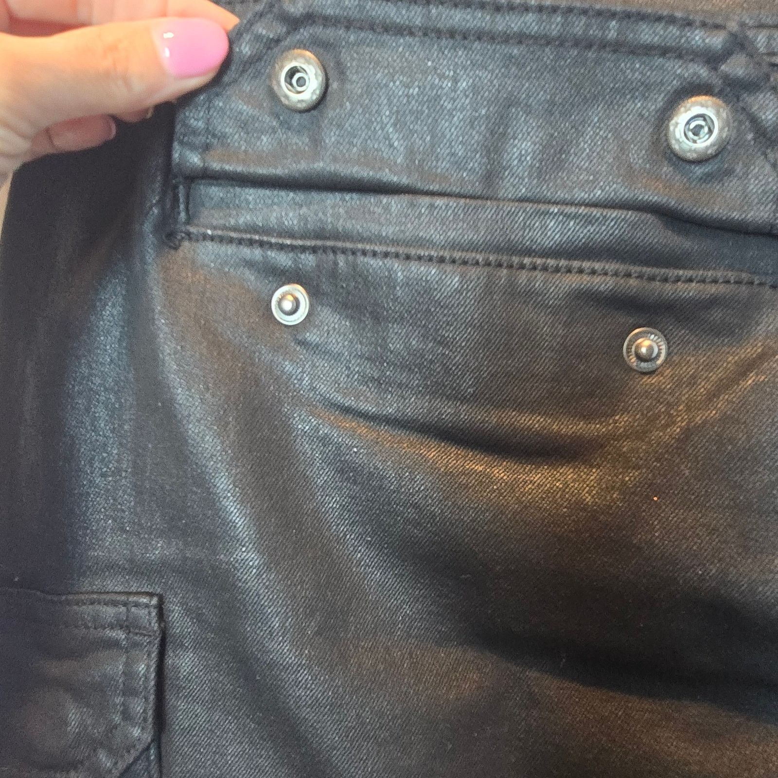 Other Victorious denim jeans cargo 34 x 30 black coated buckles Size US 34 / EU 50 - 7 Thumbnail