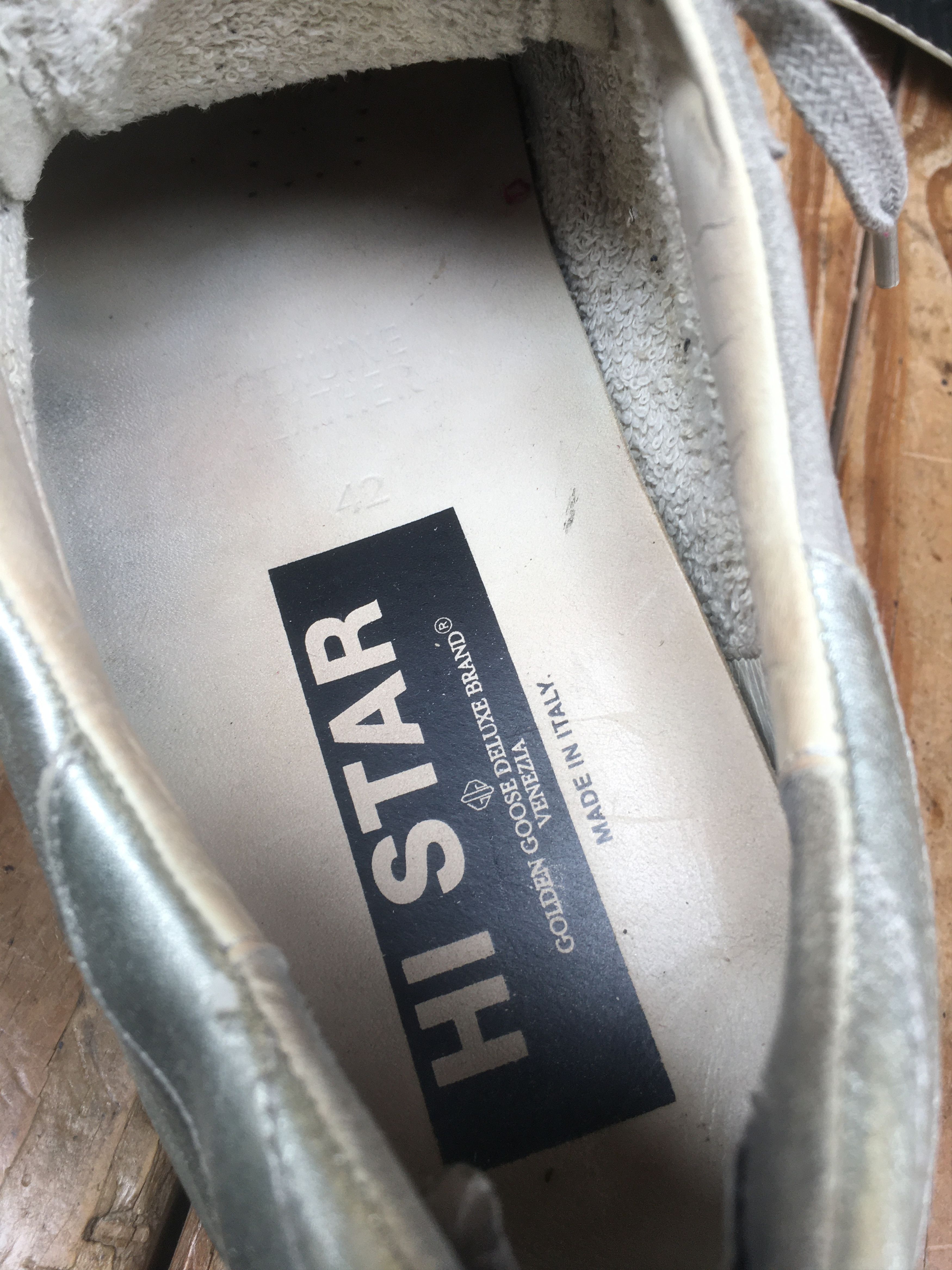 Golden Goose Golden goose deluxe HI STAR Gray leather sneakers EUR 42 Size US 9 / EU 42 - 13 Thumbnail