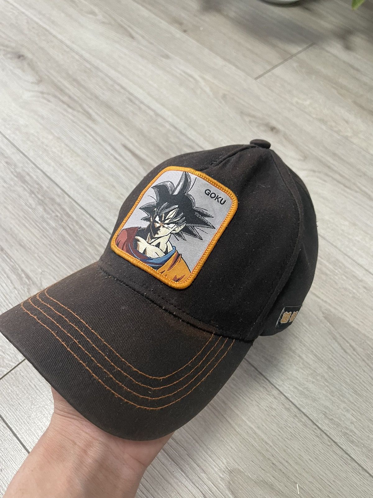 Anime Vintage Dragon Ball Z Goku Anime Cap Black Worn Faded Size ONE SIZE - 1 Thumbnail