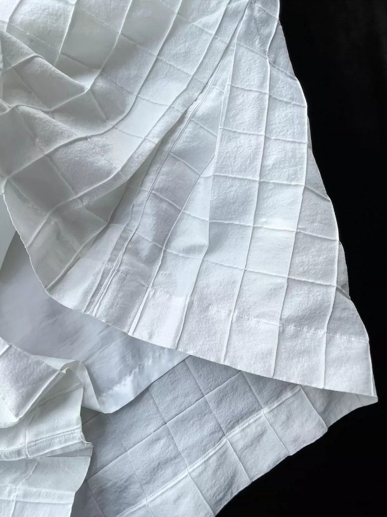 Issey Miyake Issey Miyake size:2 White main line three-dimensional chec Size M / US 6-8 / IT 42-44 - 7 Thumbnail