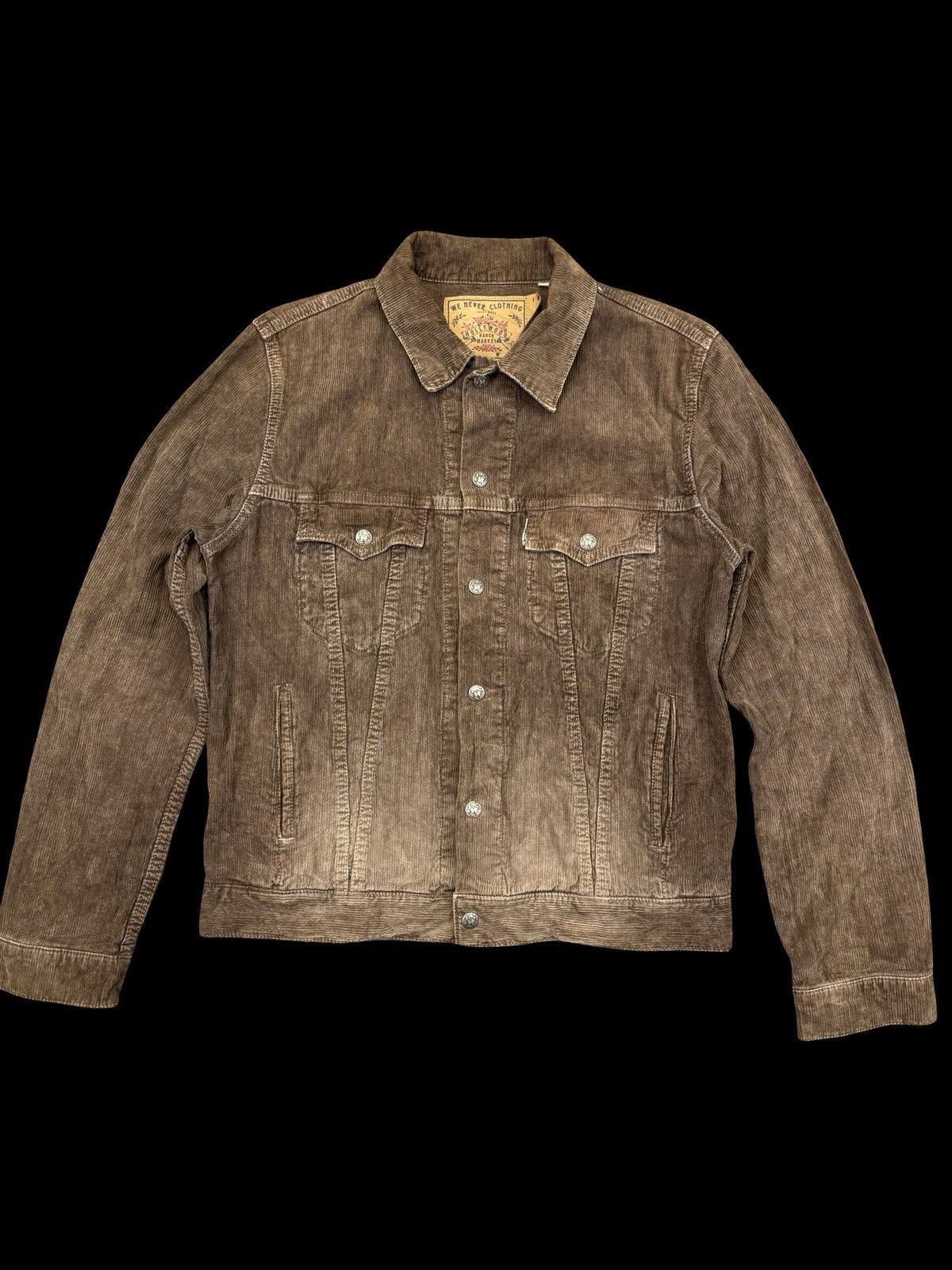 HOLLYWOOD RANCH MARKET 💥Trucker💥HRMarket Curduroy Type 3 Trucker F935 Size US M / EU 48-50 / 2 - 1 Thumbnail
