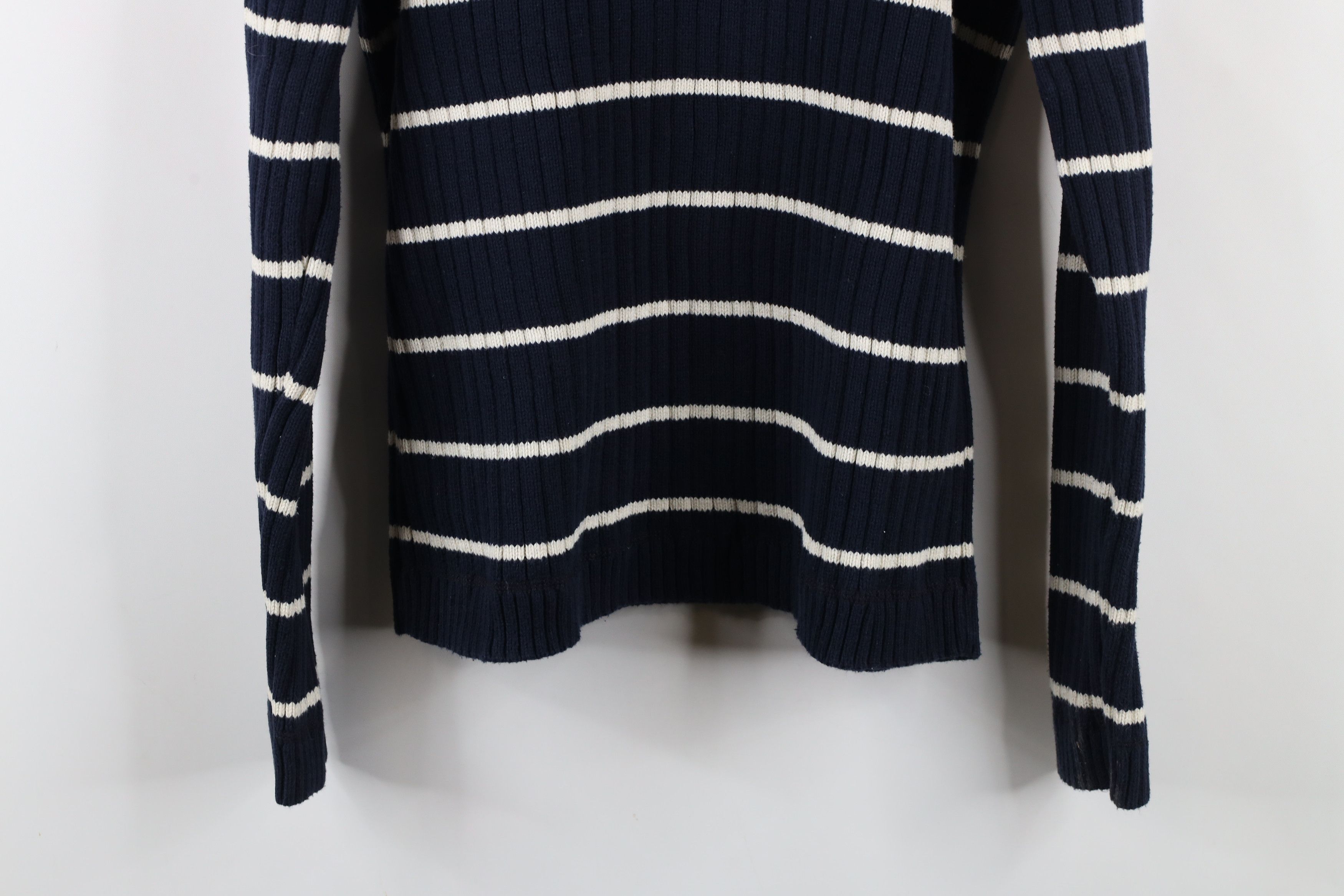 Polo Ralph Lauren Vintage 90s Y2K Ralph Lauren Ribbed Knit Sweater Blue Size US M / EU 48-50 / 2 - 8 Thumbnail