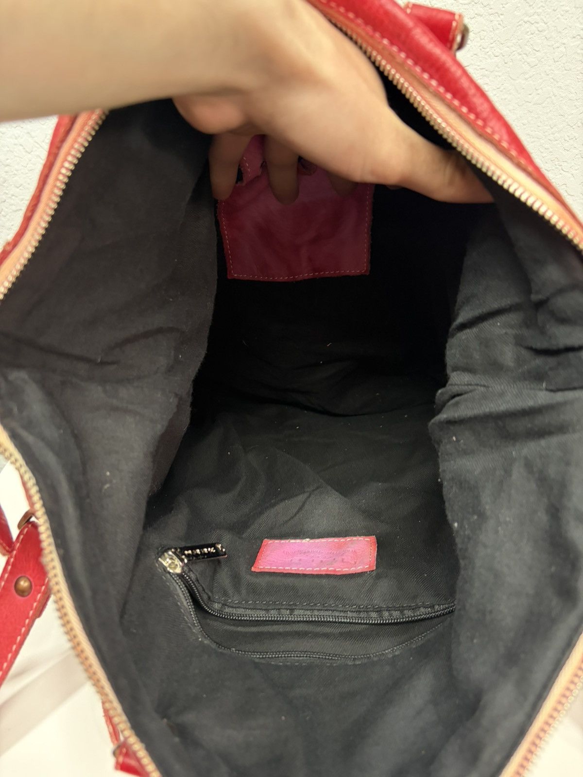 KMRii Balenciaga City Style Red Distressed Leather Bag Y2K Archive Size ONE SIZE - 22 Thumbnail