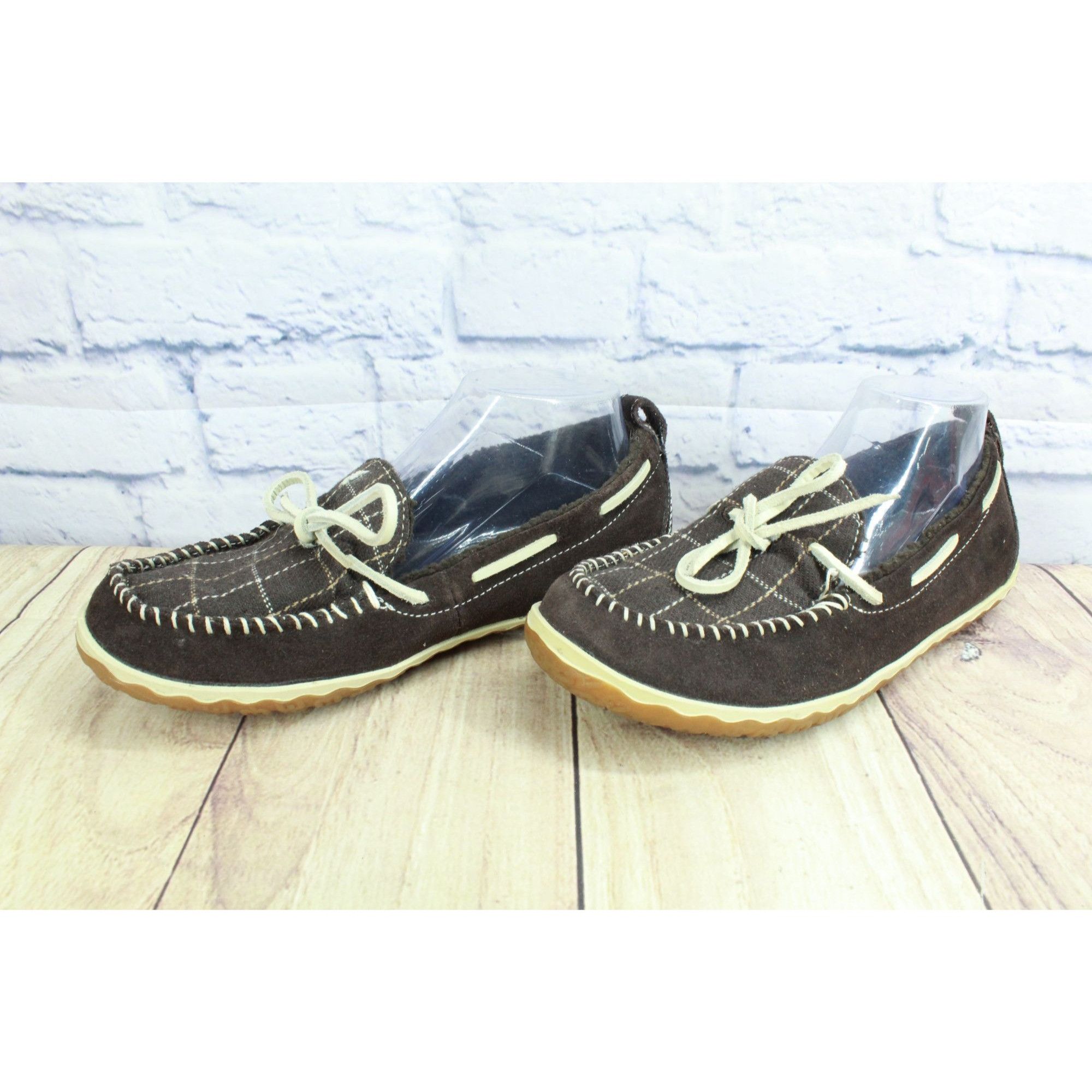 L.L. Bean LL Bean Women's Plaid-Lined Moccasin Slippers Size US 9 / IT 39 - 2 Thumbnail