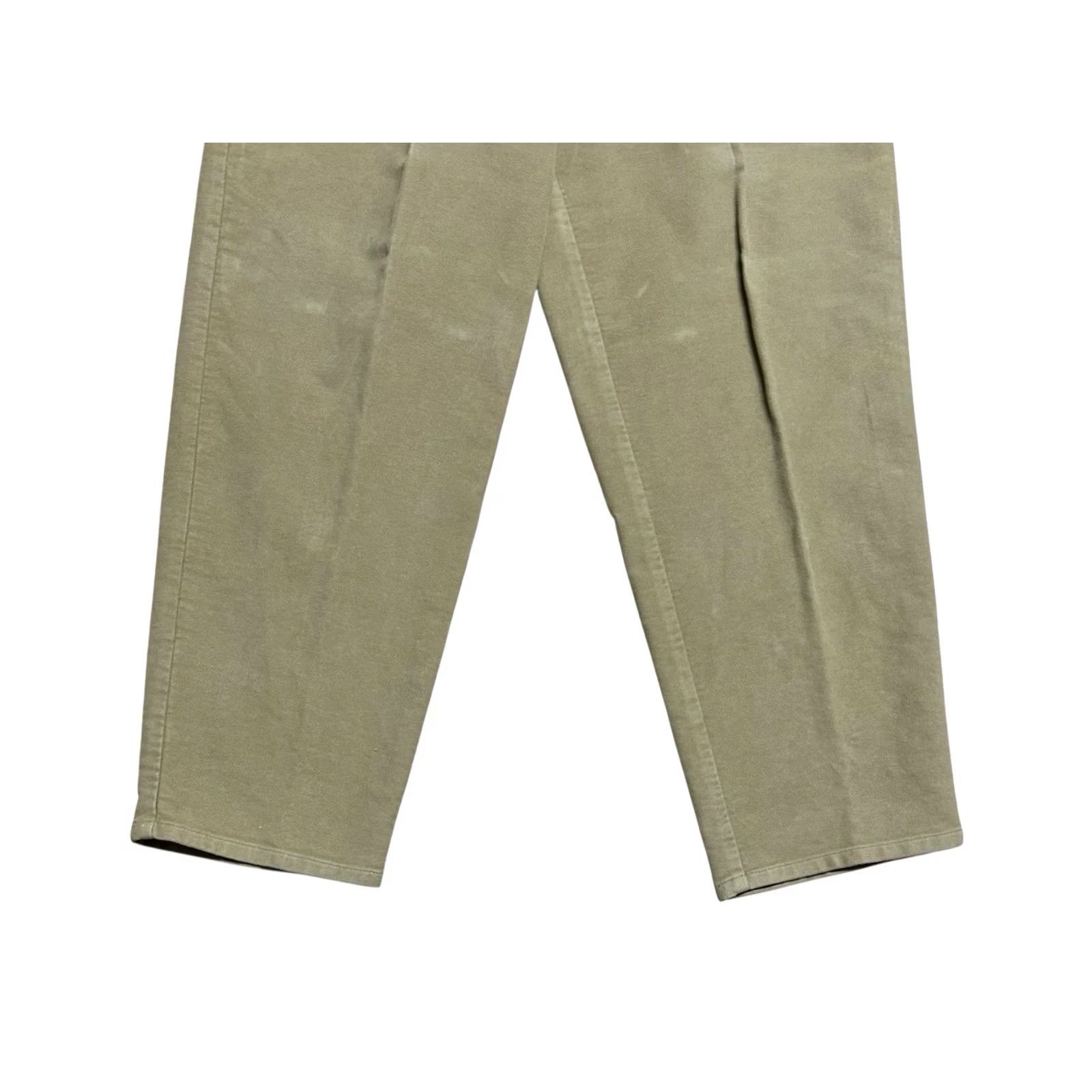 Vintage VINTAGE L.L. Bean Pants Women 16P Brown High Waist Mom 90s Outdoors Straight Leg Knit Cotton Blend Pockets Size 38" / US 16 / IT 52 - 4 Thumbnail