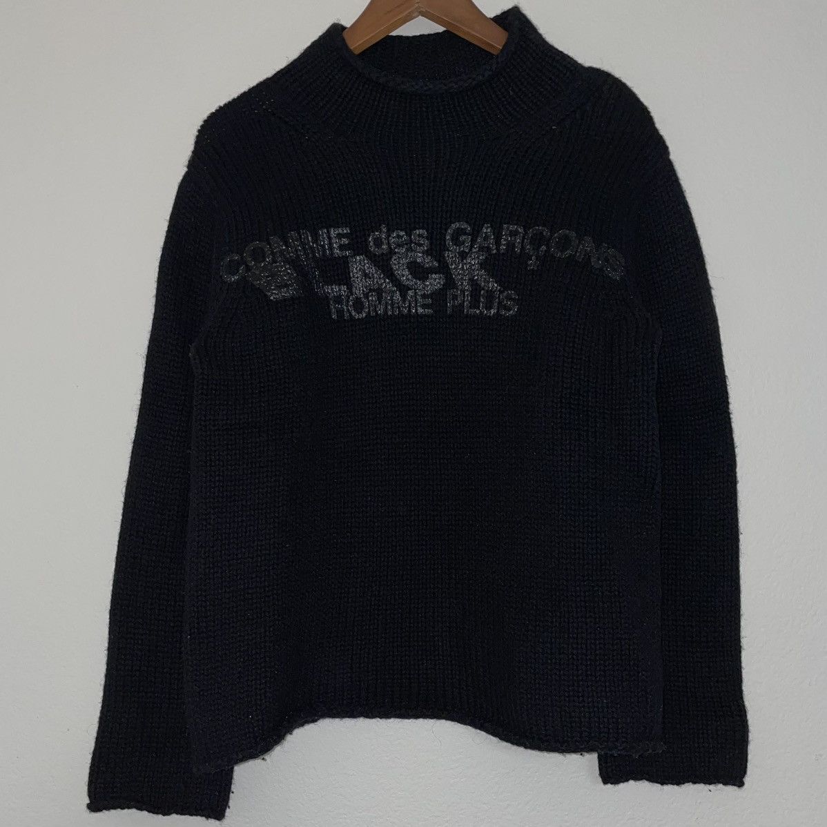 Comme des Garcons × Comme des Garcons Black × Comme des Garcons Homme Plus Comme Des Garçons Black Chunky Knit Size US M / EU 48-50 / 2 - 1 Thumbnail