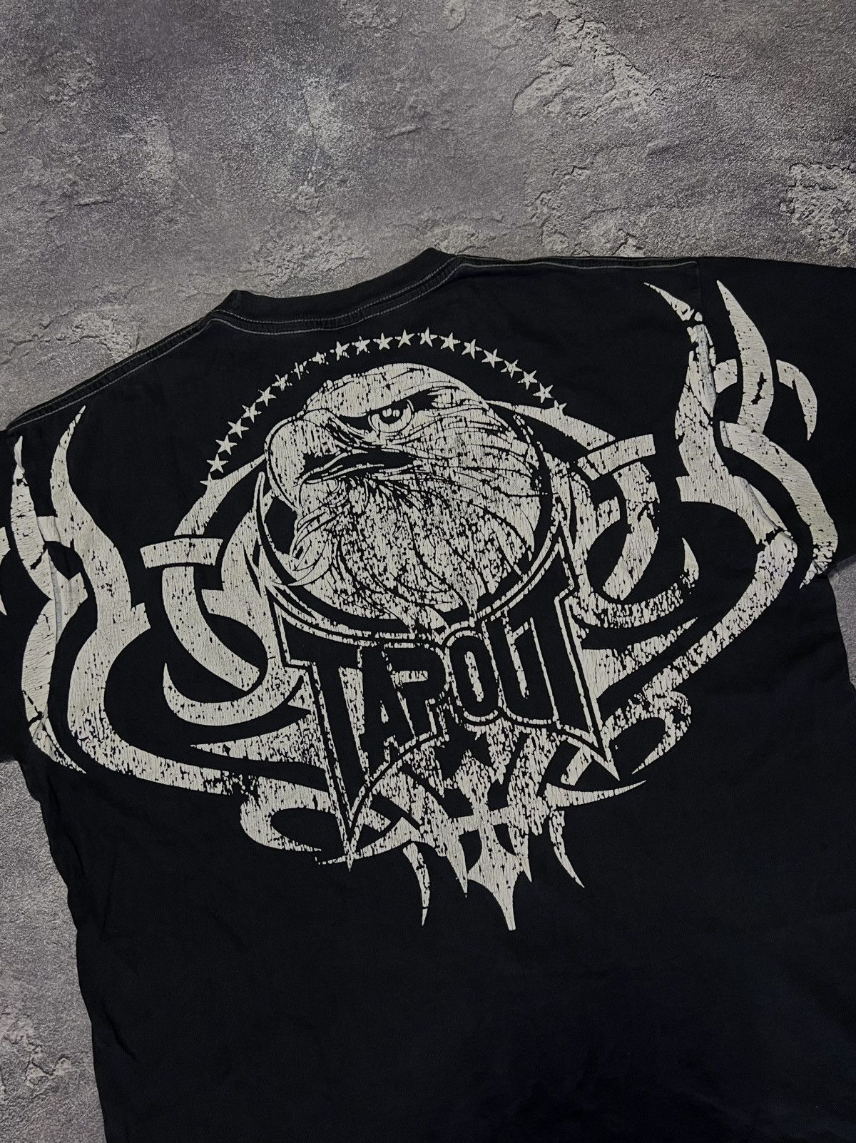 Tapout Y2K Vintage Rare Overprint Tapout Tee Streetweat Sk8 Rap 90s Size US L / EU 52-54 / 3 - 6 Thumbnail
