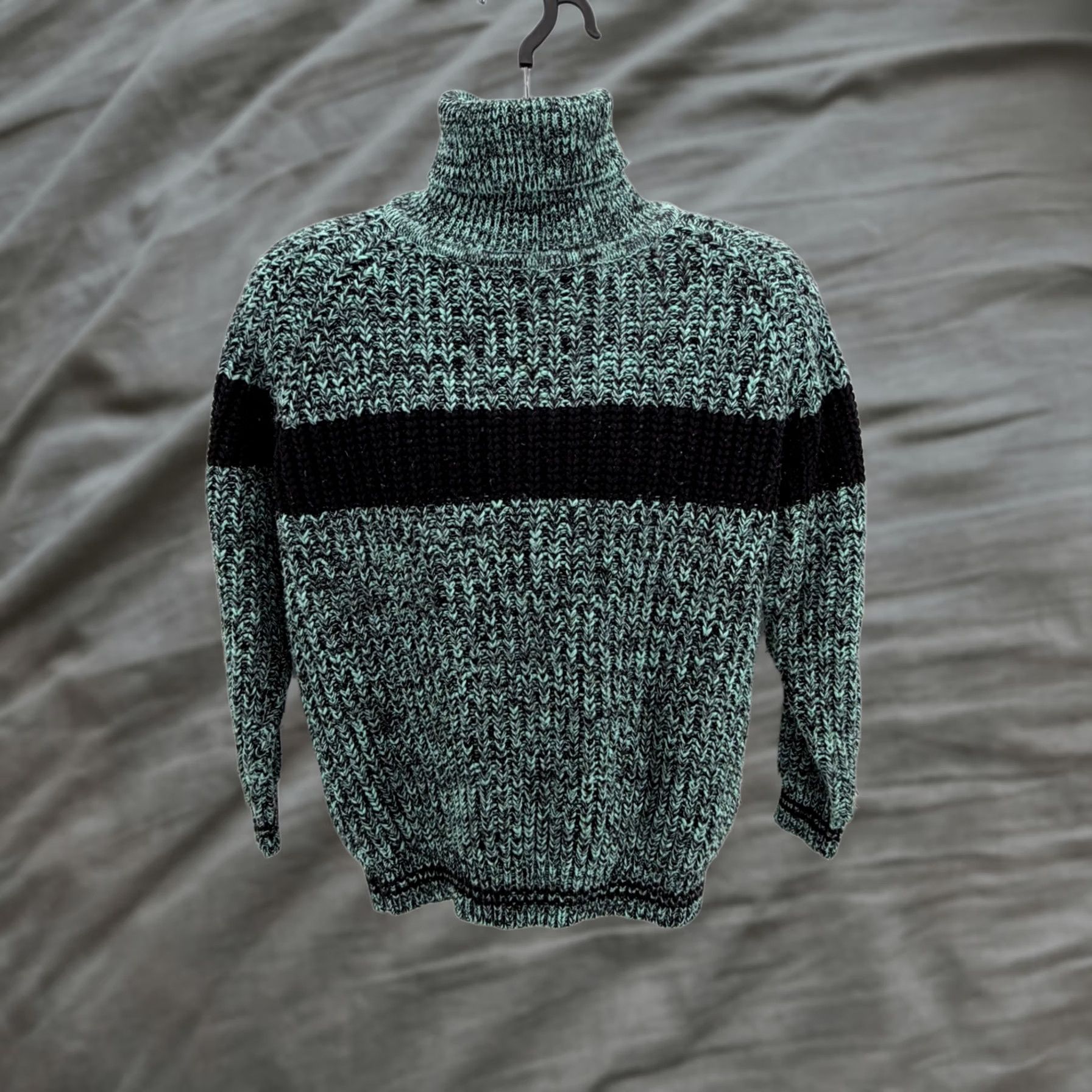 Vintage × Yves Saint Laurent Black YSL Sweater Turtleneck Knit