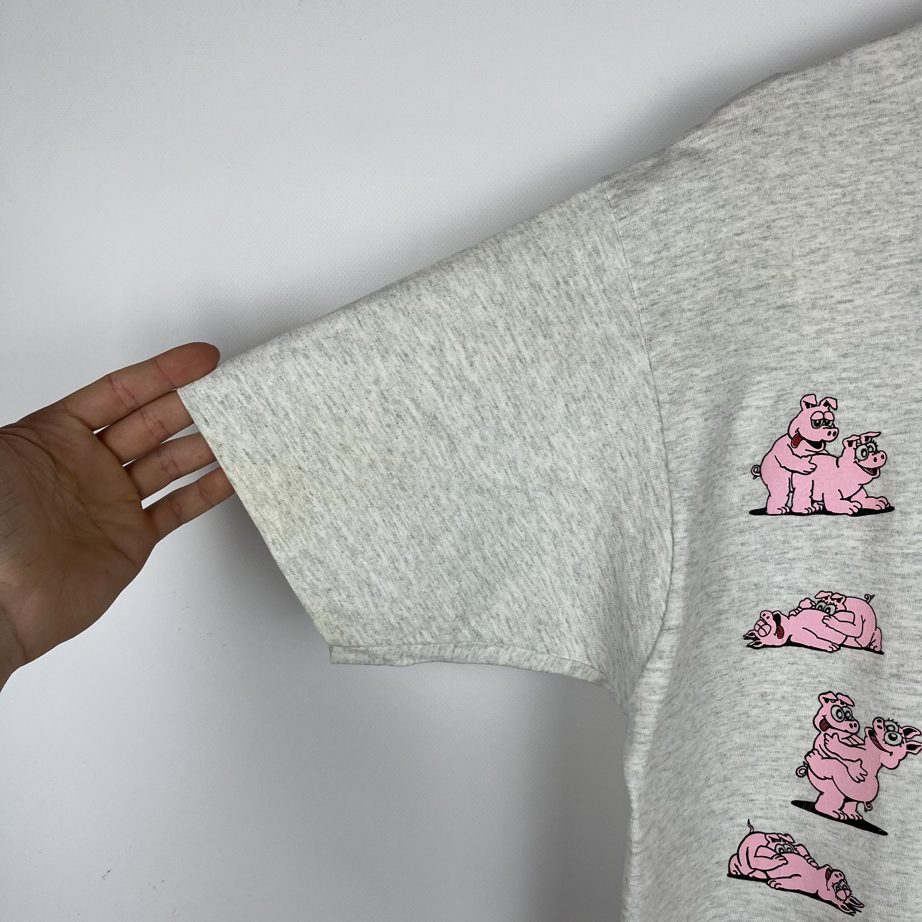 Vintage Vintage Pig Sex Vulgar Adult Humor T Shirt 1991 Size US XL / EU 56 / 4 - 14 Thumbnail