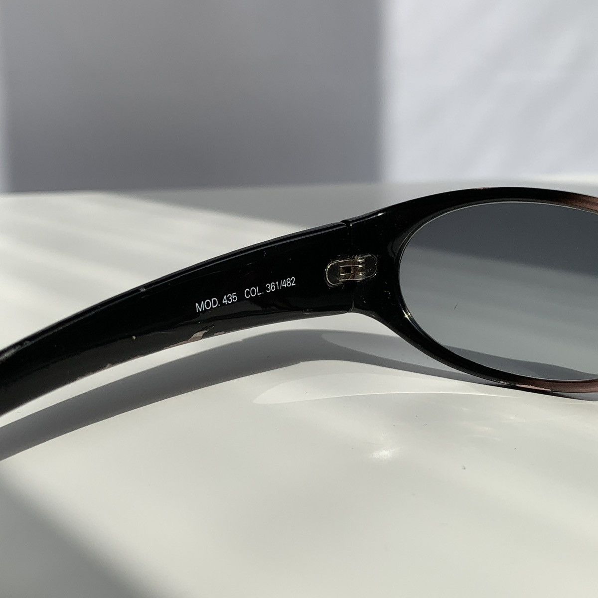 Versace Versace Oval Purple Sunglasses MOD. 435 Size ONE SIZE - 5 Thumbnail
