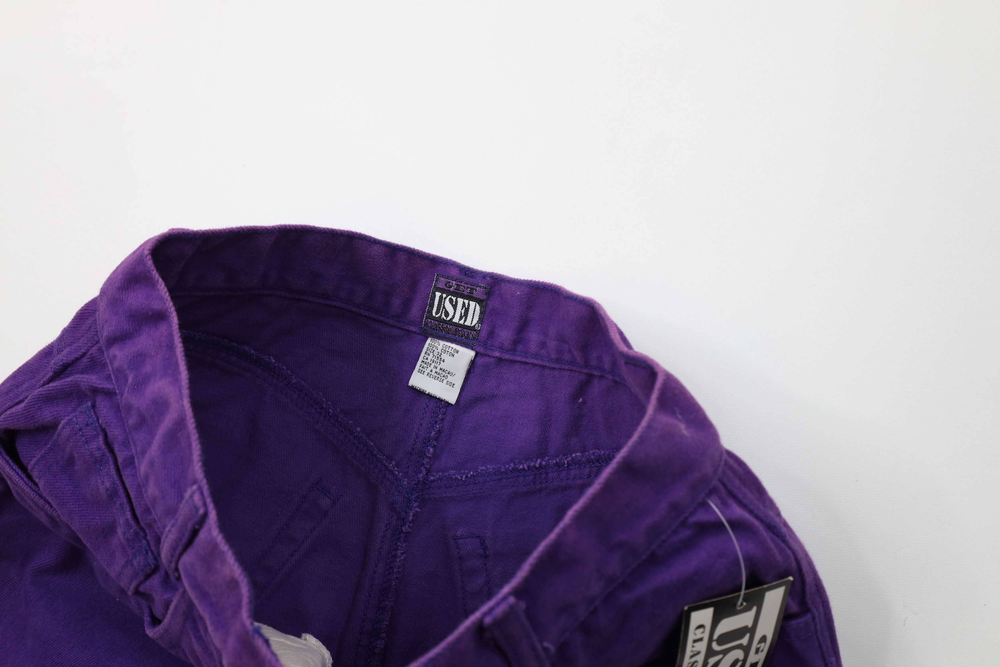 Vintage Deadstock Vintage 90s Streetwear Jeans Purple Cotton Size US 32 / EU 48 - 7 Thumbnail