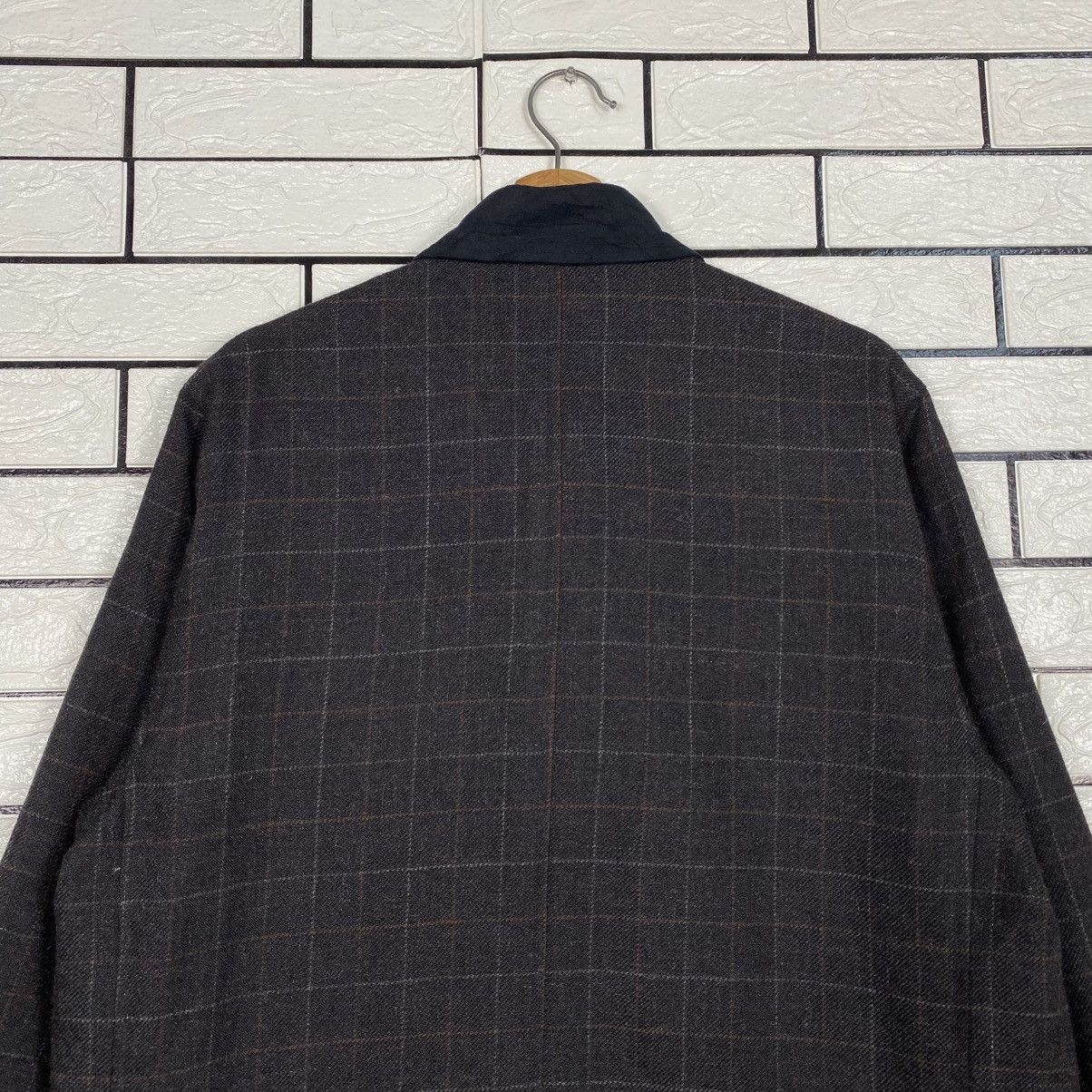 Japanese Brand Vintage Shawl Collar Jacket Tartan Mc Henry Pure Alpaca Wool Size US M / EU 48-50 / 2 - 10 Thumbnail