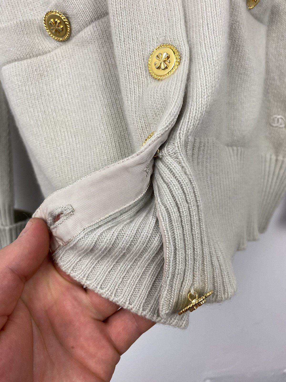 Vintage Chanel Pure Cashmere Sweater Cardigan Dior