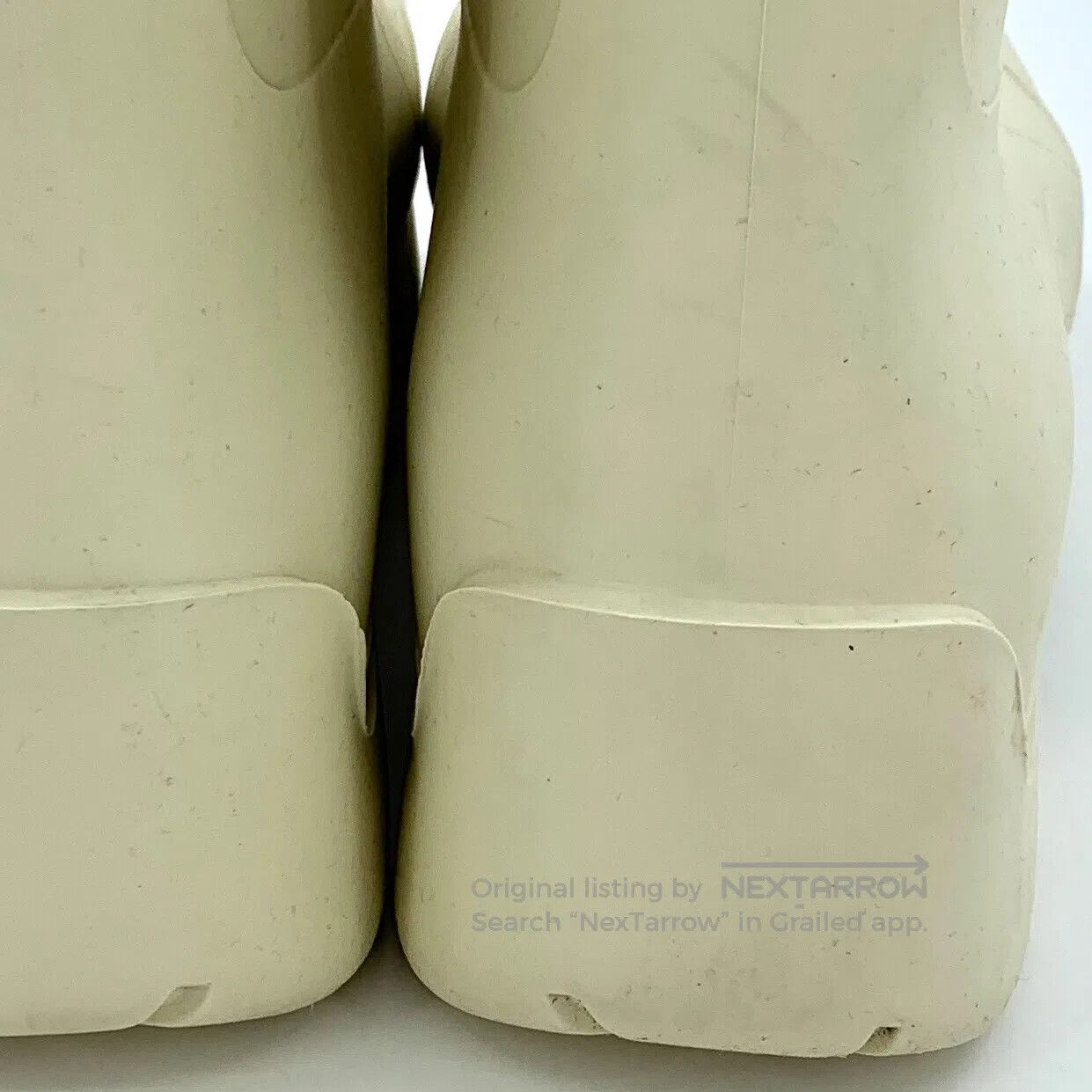 Bottega Veneta Bottega Veneta Beige Rubber Thick Sole Short Boots Rain Bo Size US 9.5 / IT 39.5 - 8 Thumbnail