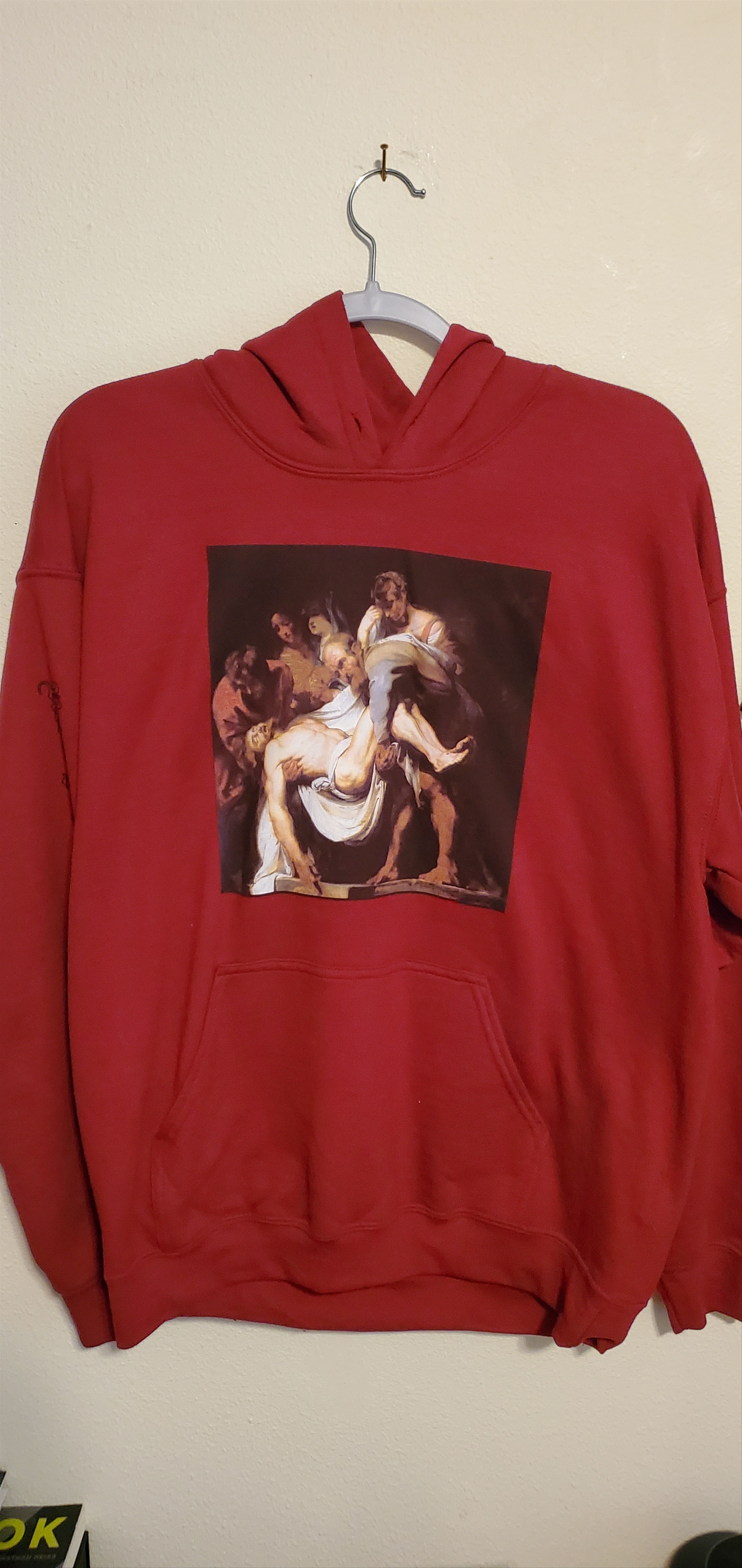 image of Revenge Entombment Hoodie in Maroon, Men's (Size Large)