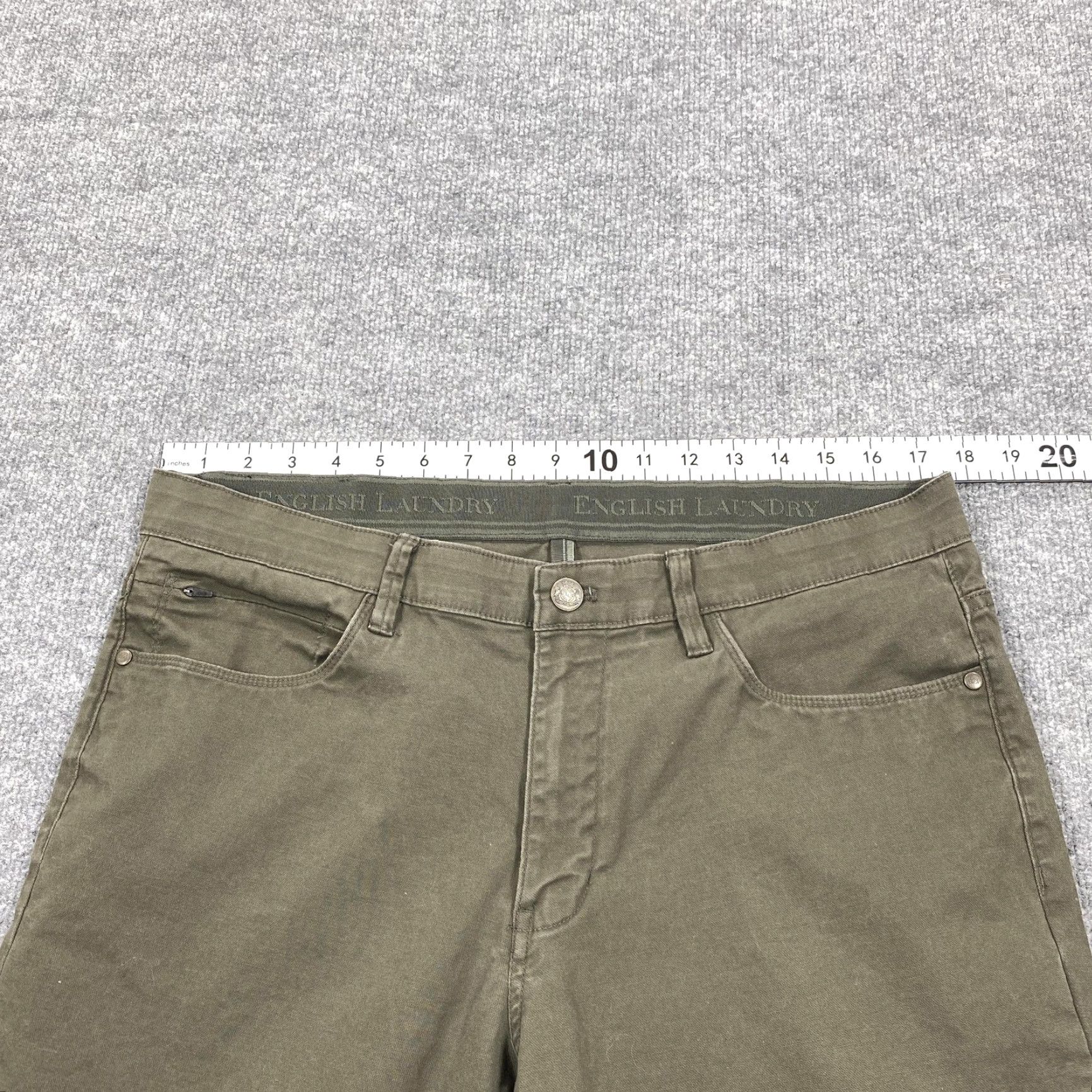 English Laundry English Laundry Jeans Mens 34x29 Green Regular Fit Straight Leg Stretch Denim Jeans Mens Green Regular 34x29 Straight Leg Denim Size US 34 / EU 50 - 7 Thumbnail