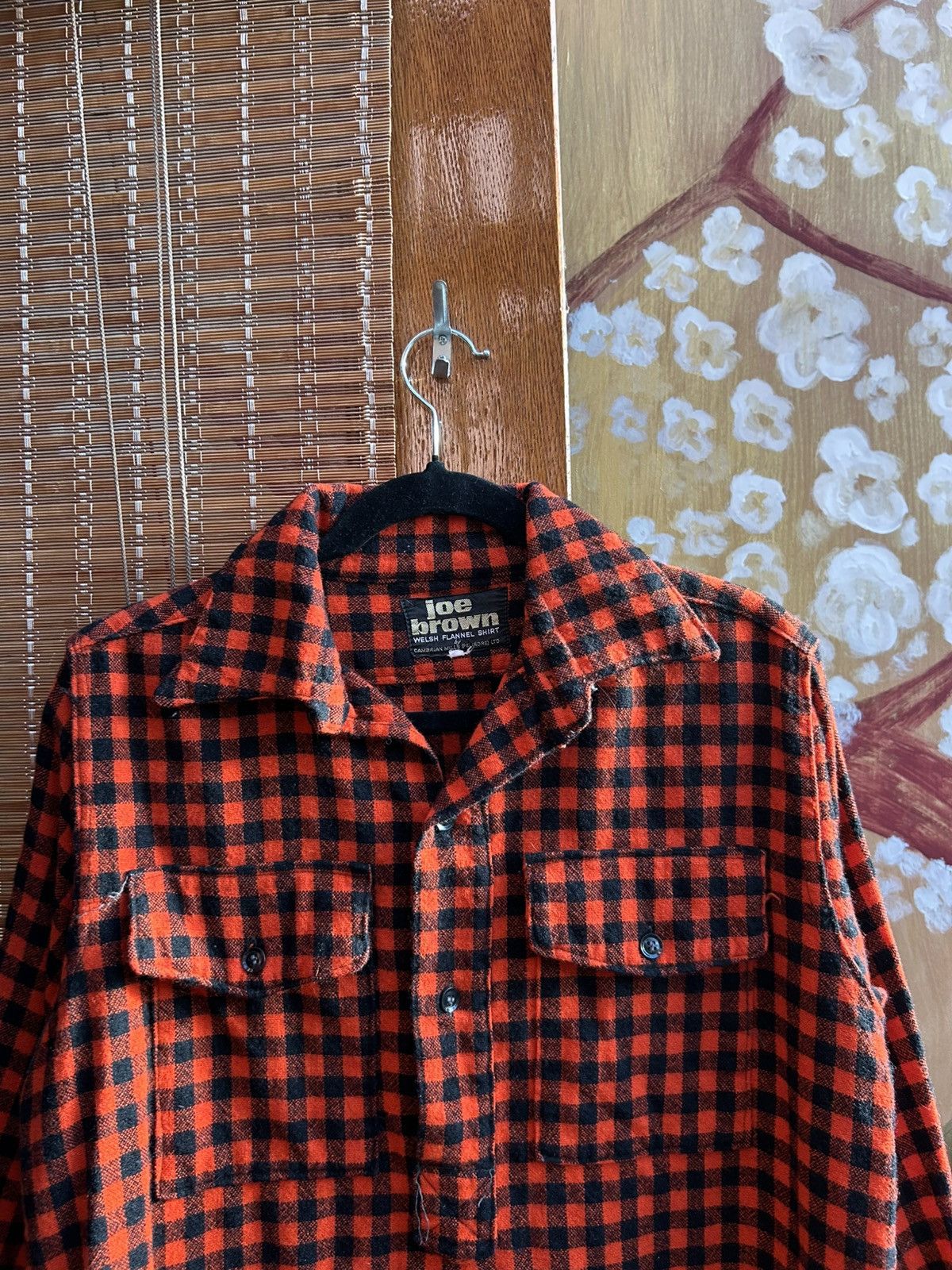 Vintage 60s Joe Brown Welsh Flannel Shirt Wool Blend Pullover Shirt Size US M / EU 48-50 / 2 - 4 Thumbnail