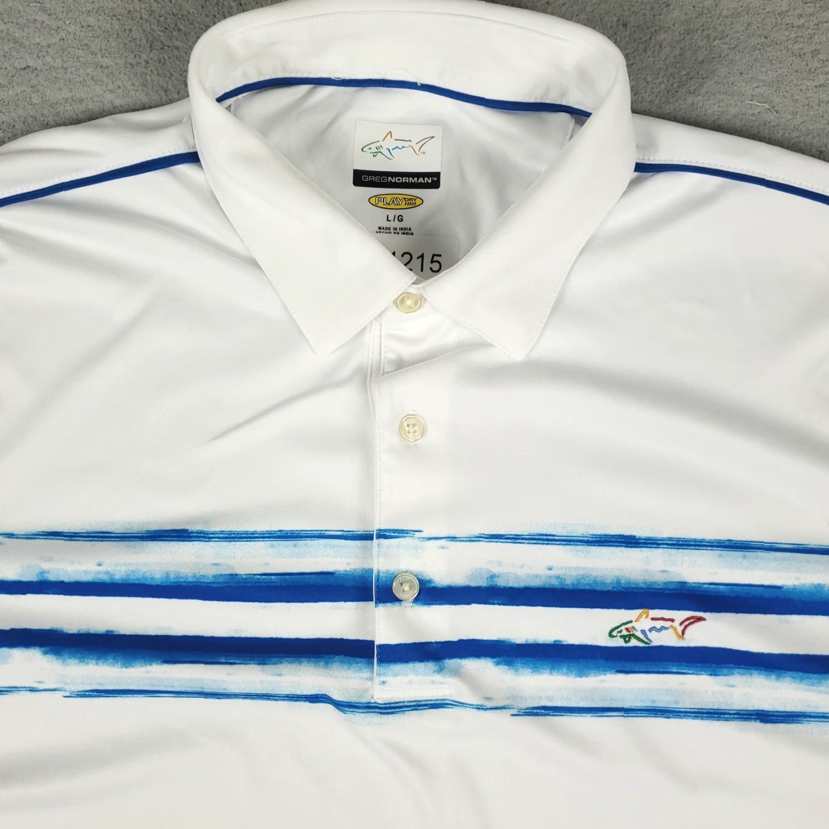 Vintage Greg Norman Polo Shirt Mens L White Polo Shirt Golf Shirt Short Sleeve Button Collar Logo Vintage: No (but avoid N/A) Size US L / EU 52-54 / 3 - 2 Thumbnail