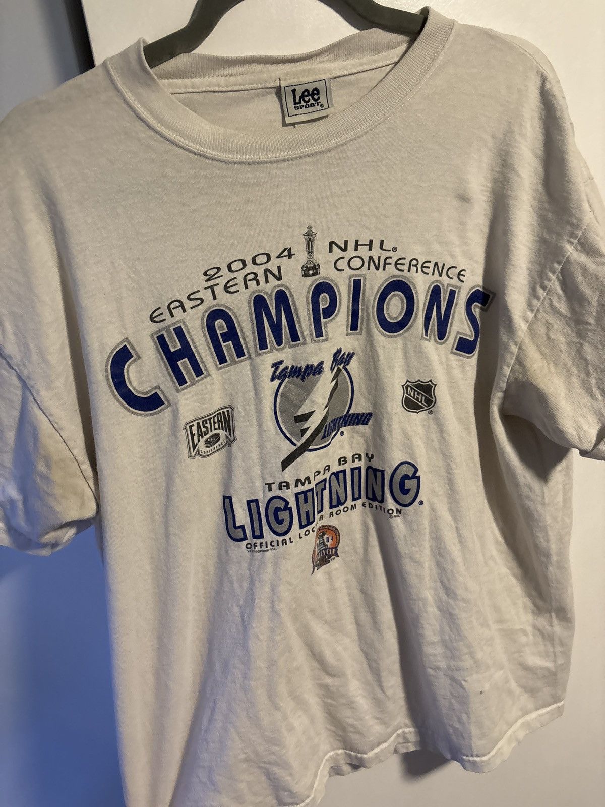 Vintage Vintage 2004 Tampa Bay Lightning Conference Champs T-Shirt Size US M / EU 48-50 / 2 - 1 Thumbnail