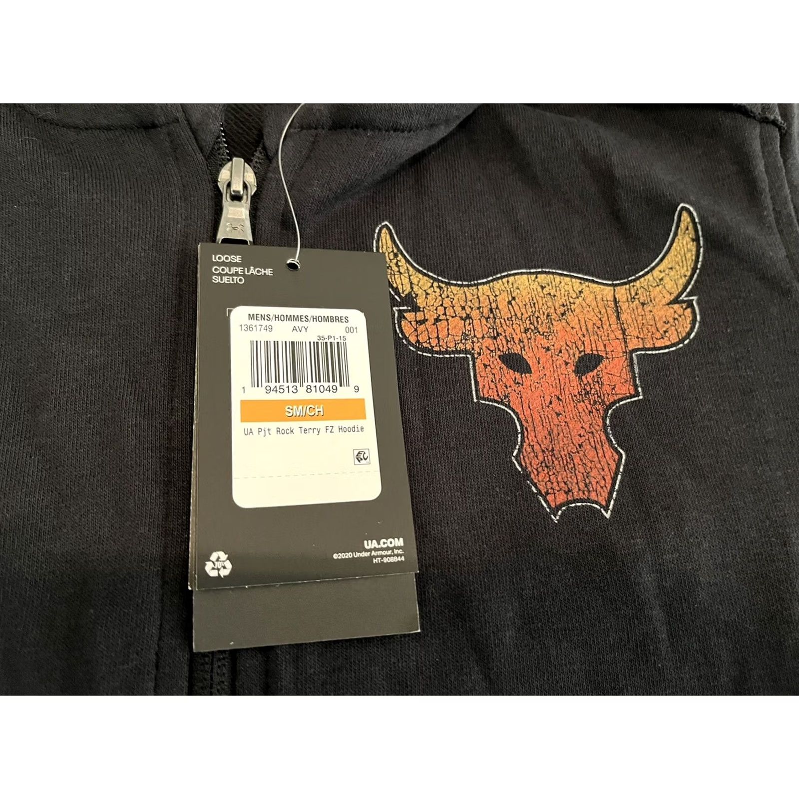 Under Armour Under Armour Hoodie Full Zip Mens Small NWT Black Under Armour Project Rock Iron Paradise Sweatshirt? Size US S / EU 44-46 / 1 - 3 Thumbnail