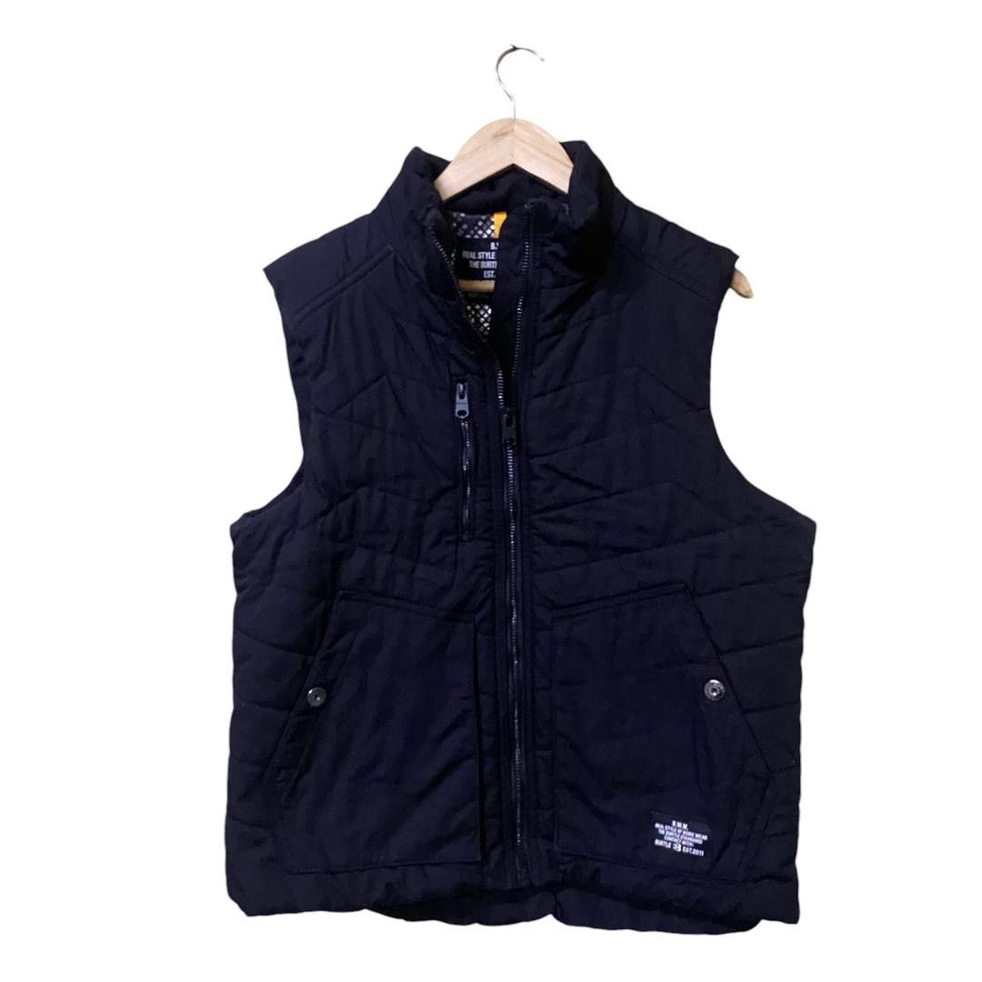 Japanese Brand Burtle work wear puffer vests zip up Size US XXL / EU 58 / 5 - 1 Thumbnail