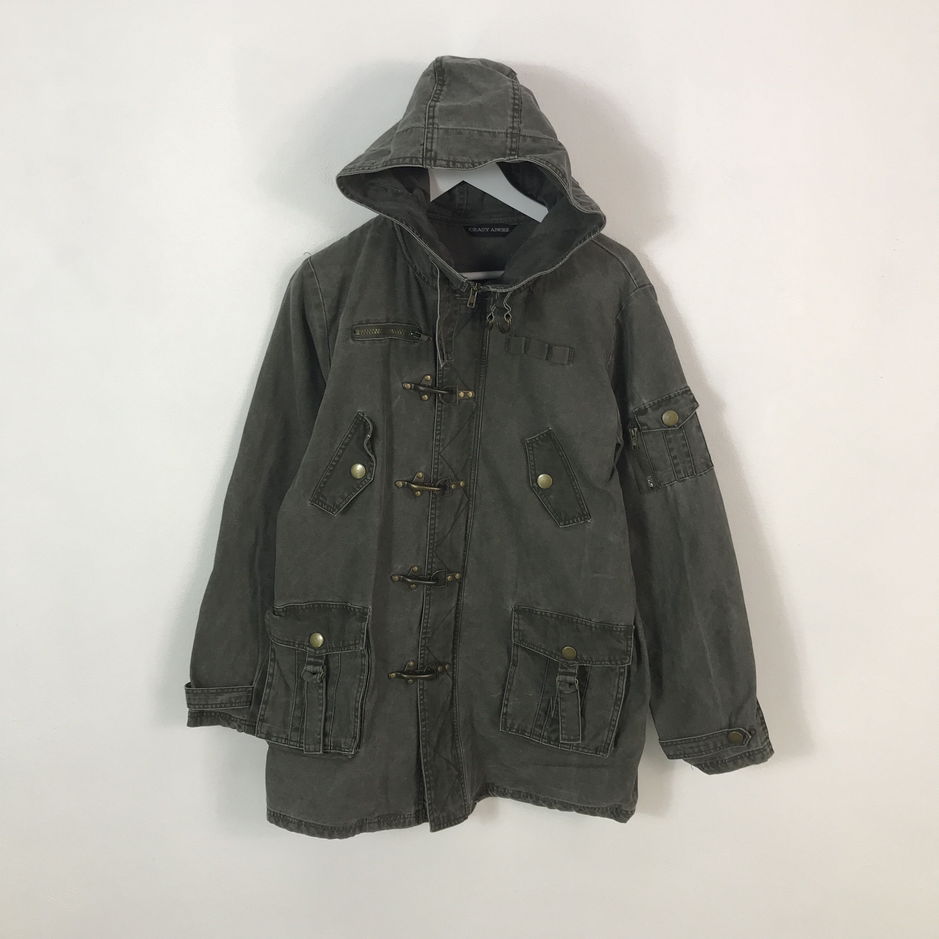Japanese Brand × KMRii Japan crazy angel Black Faded Style Hoodie jacket Size US L / EU 52-54 / 3 - 1 Thumbnail
