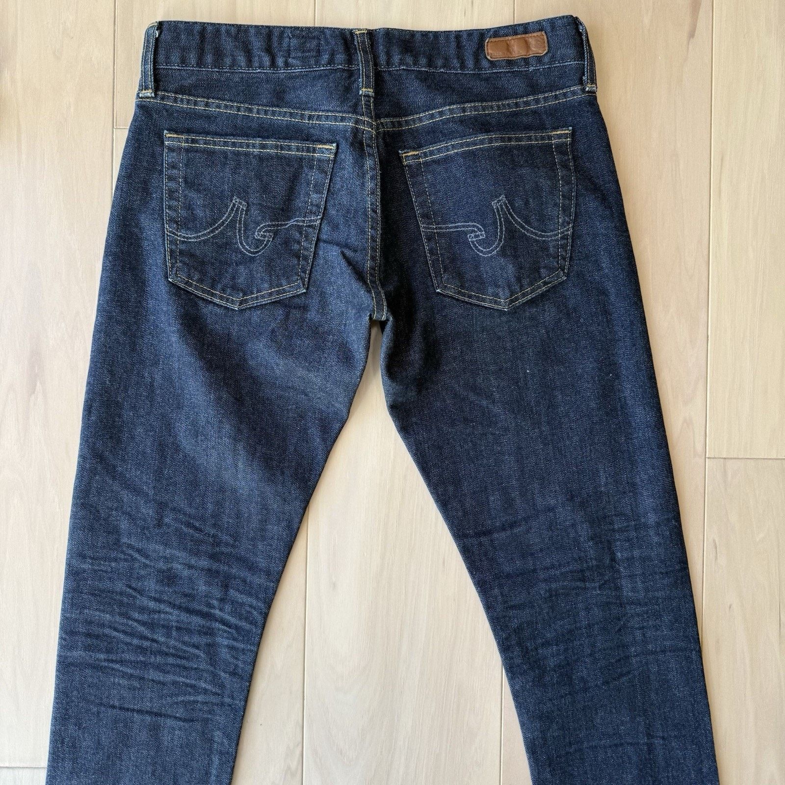 AG Adriano Goldschmied Adriano Goldschmied Selvedge Jeans Women's 30 Blue Dark Wash Size 30" / US 8 / IT 44 - 7 Thumbnail