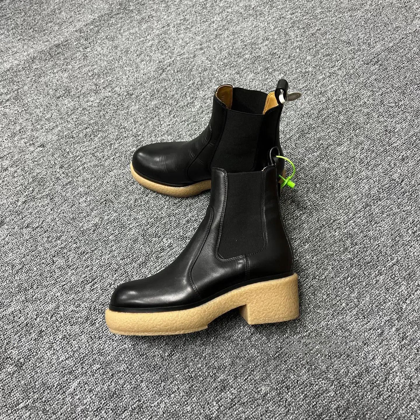 Hermes Hermes Raw rubber sole Chelsea boots| Size US 6.5 / IT 36.5 - 2 Thumbnail