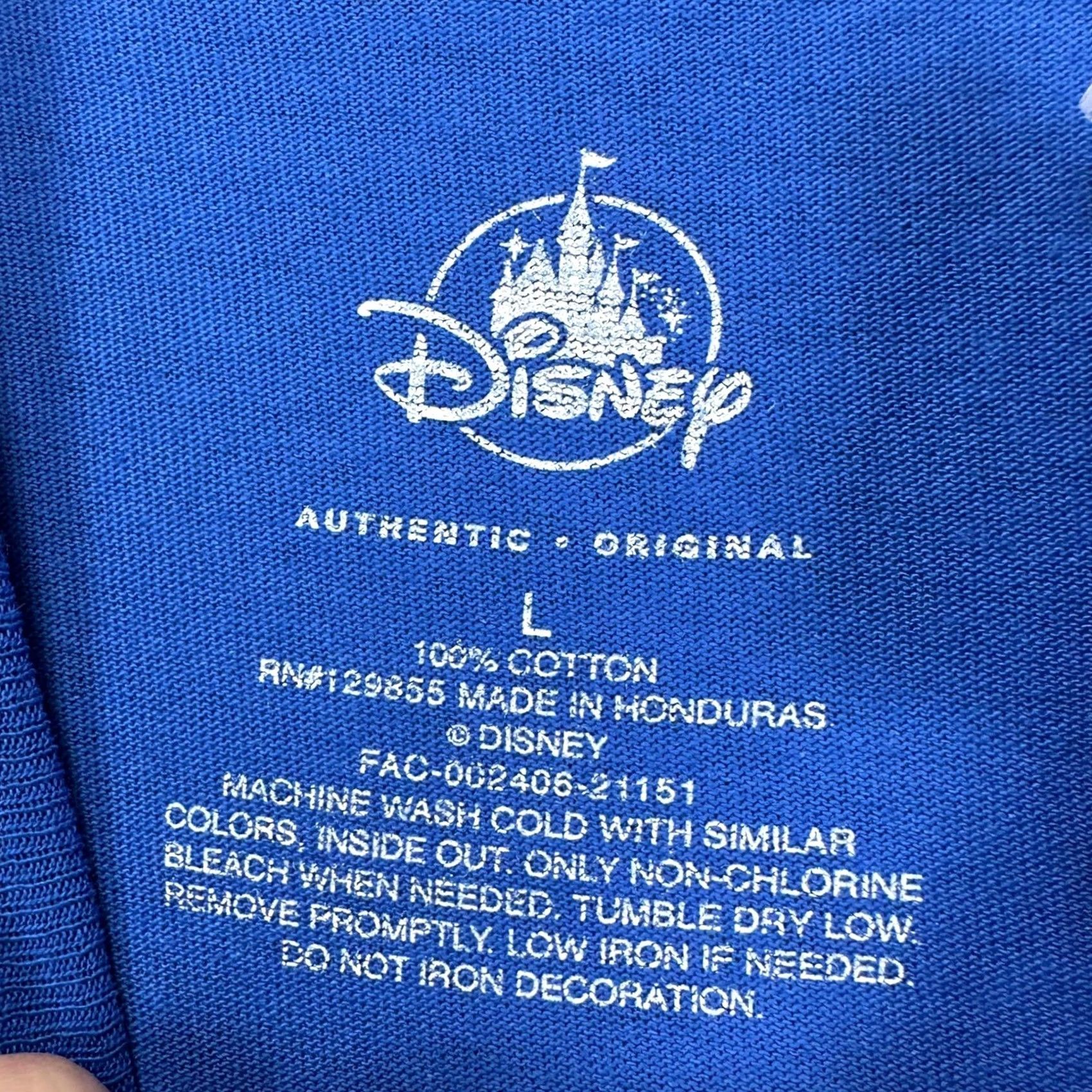 Disney Disney Mens T-Shirt Large Blue Mickey Donald Walt Disney World Crewneck Tee NEW Size US L / EU 52-54 / 3 - 4 Thumbnail