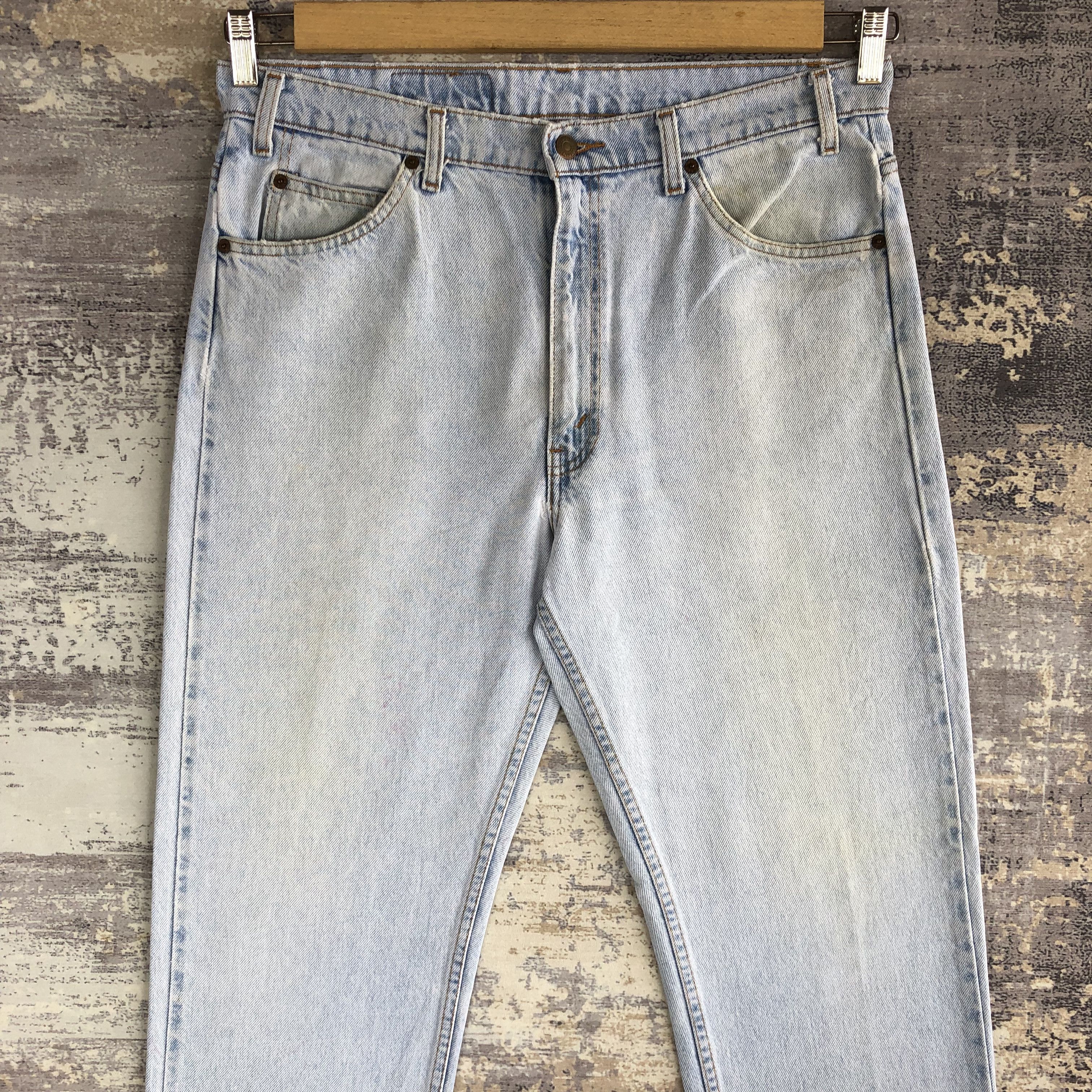 Levi's Vintage 90s Levis 505 Sun Faded Jeans Levis Light Wash Denim Size US 34 / EU 50 - 3 Thumbnail