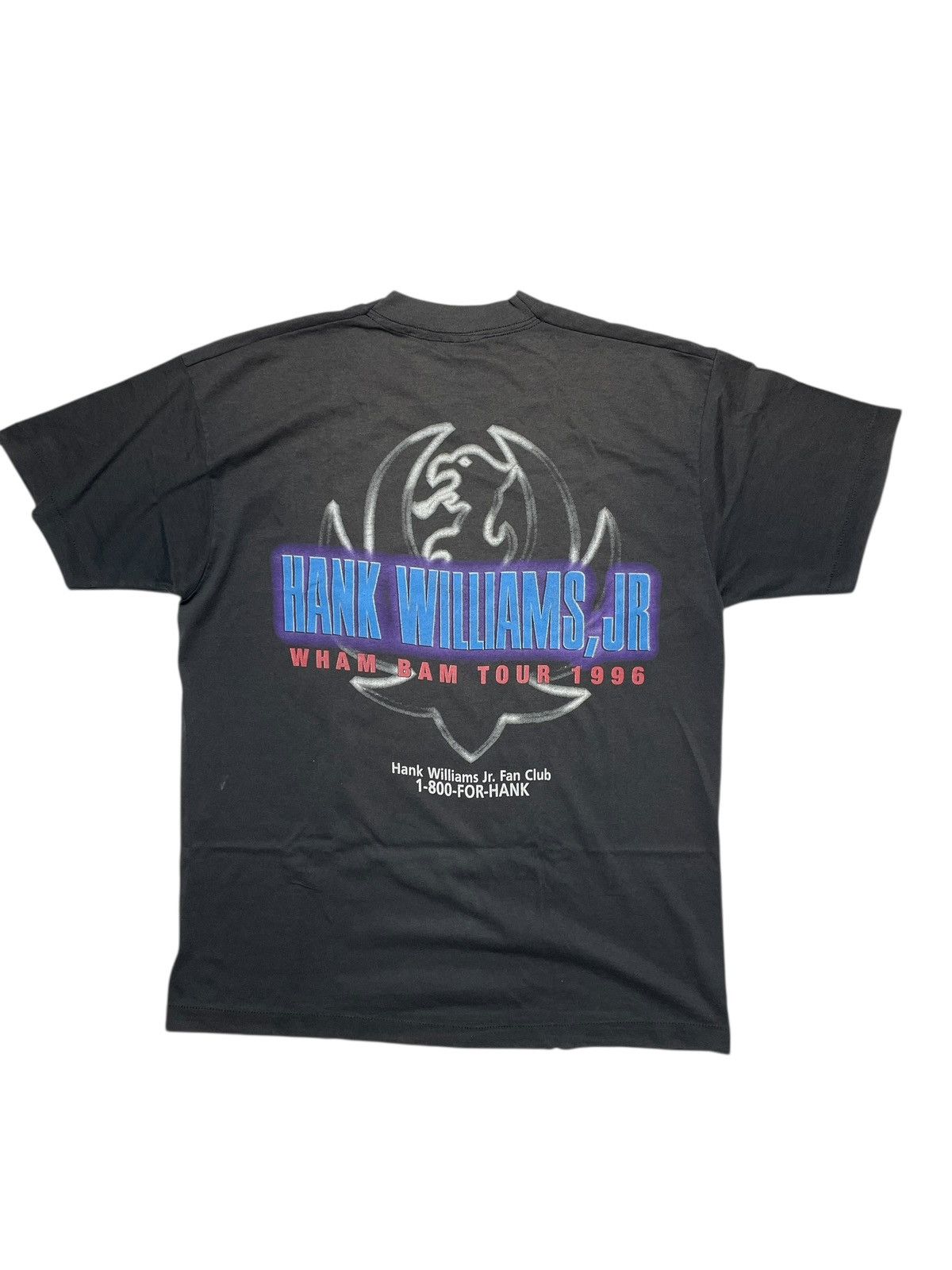 Band Tees 1996’s Hank Williams,Jr - Sunfaded Tee Size US L / EU 52-54 / 3 - 5 Thumbnail