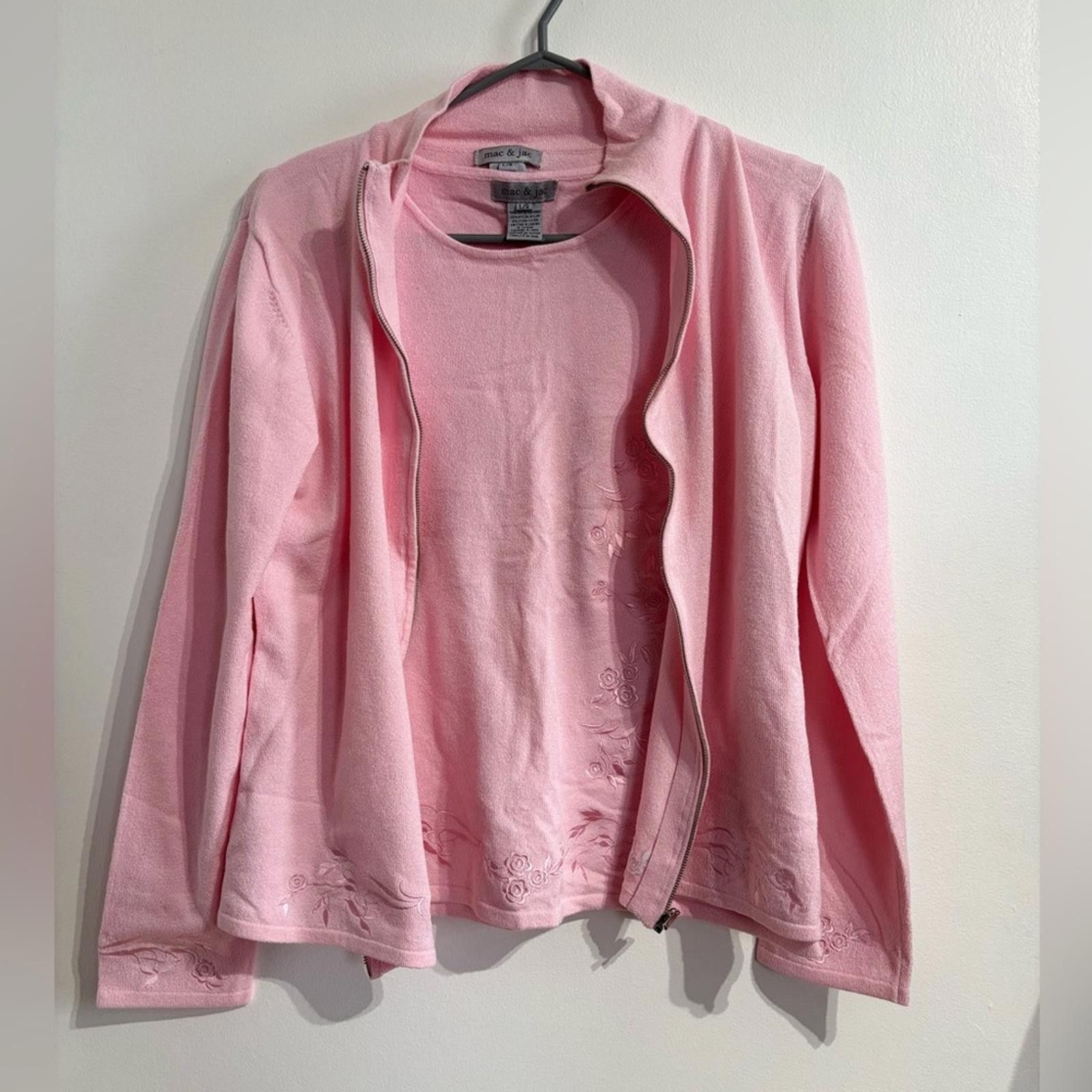 Designer mac & jac Pink Women's Hoodie and Sweatshirt Size L / US 10 / IT 46 - 1 Thumbnail