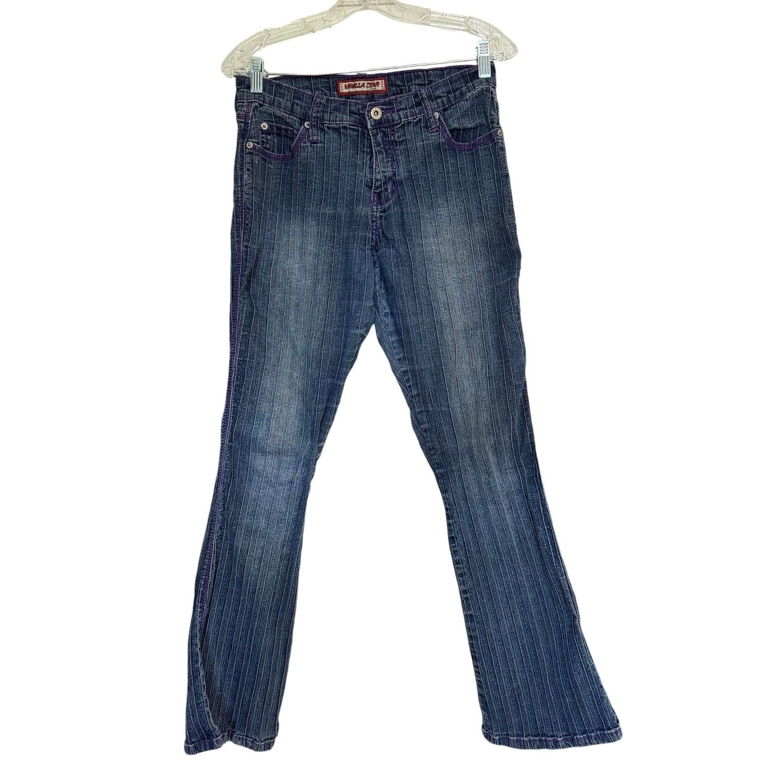 Vintage Y2K Flare Jeans Vintage streetwear Juniors size 11 Size 30" / US 8 / IT 44 - 11 Thumbnail