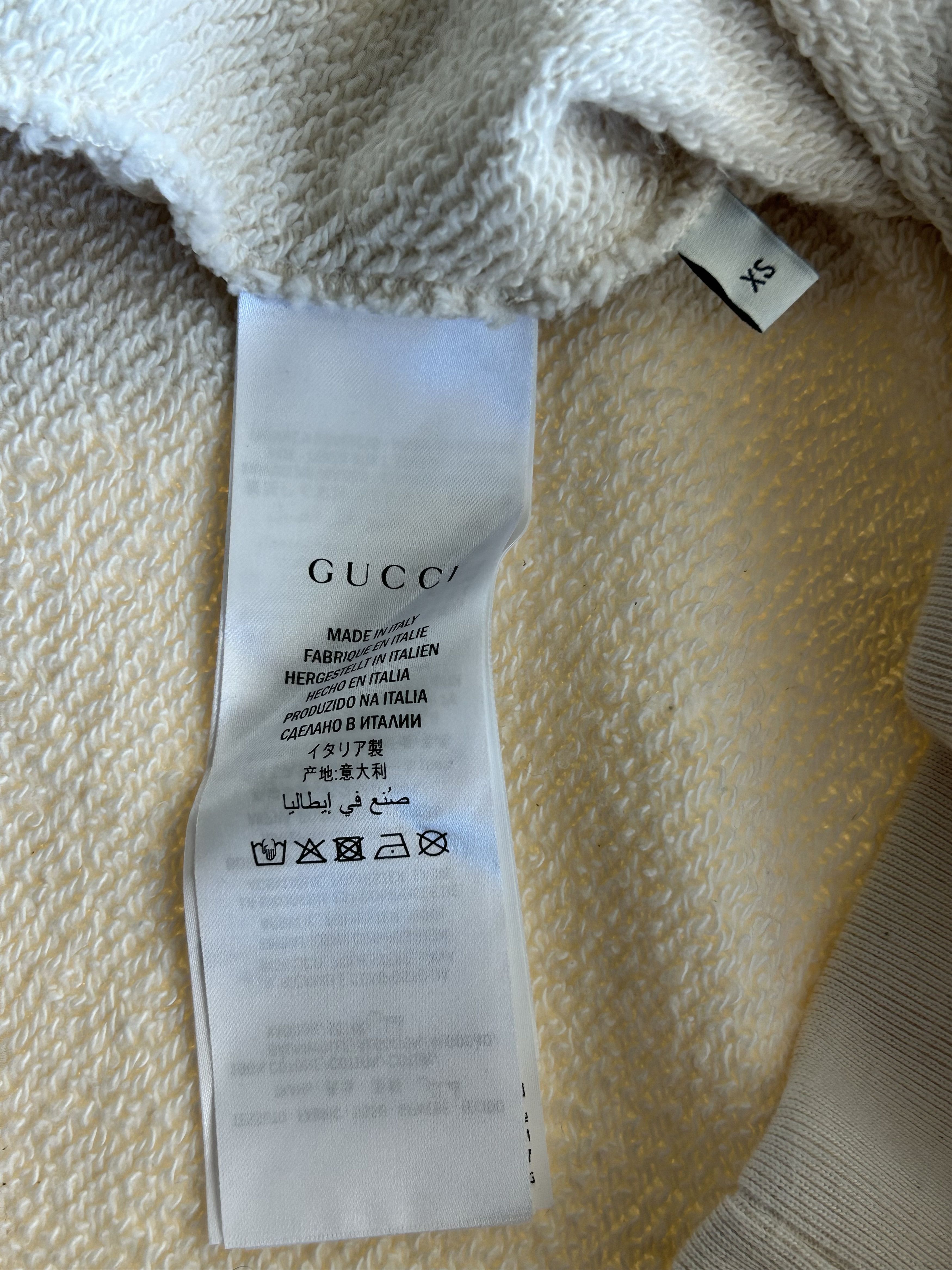 Gucci White & Multicolor Interlocking GG Varsity Logo Sweater Size US XS / EU 42 / 0 - 4 Thumbnail