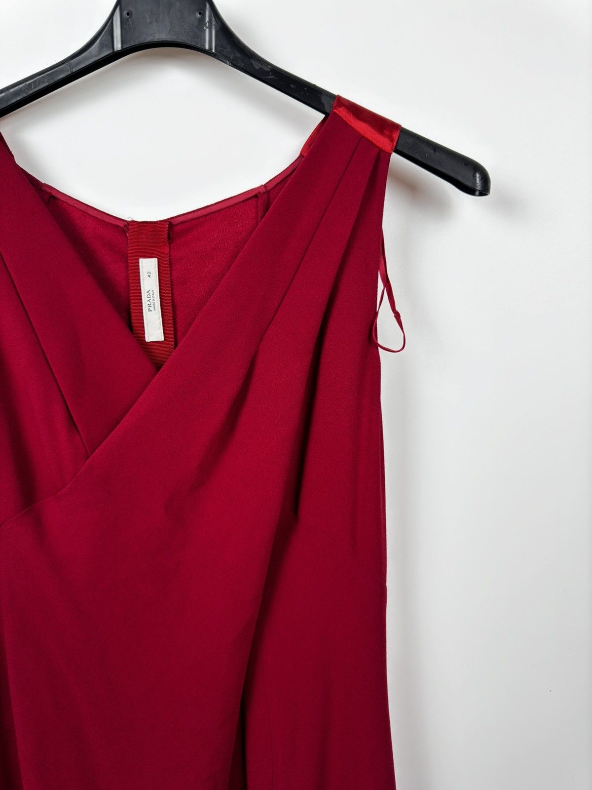Prada Prada Red Mid-Length Cocktail /Day Dress Size M / US 6-8 / IT 42-44 - 7 Thumbnail