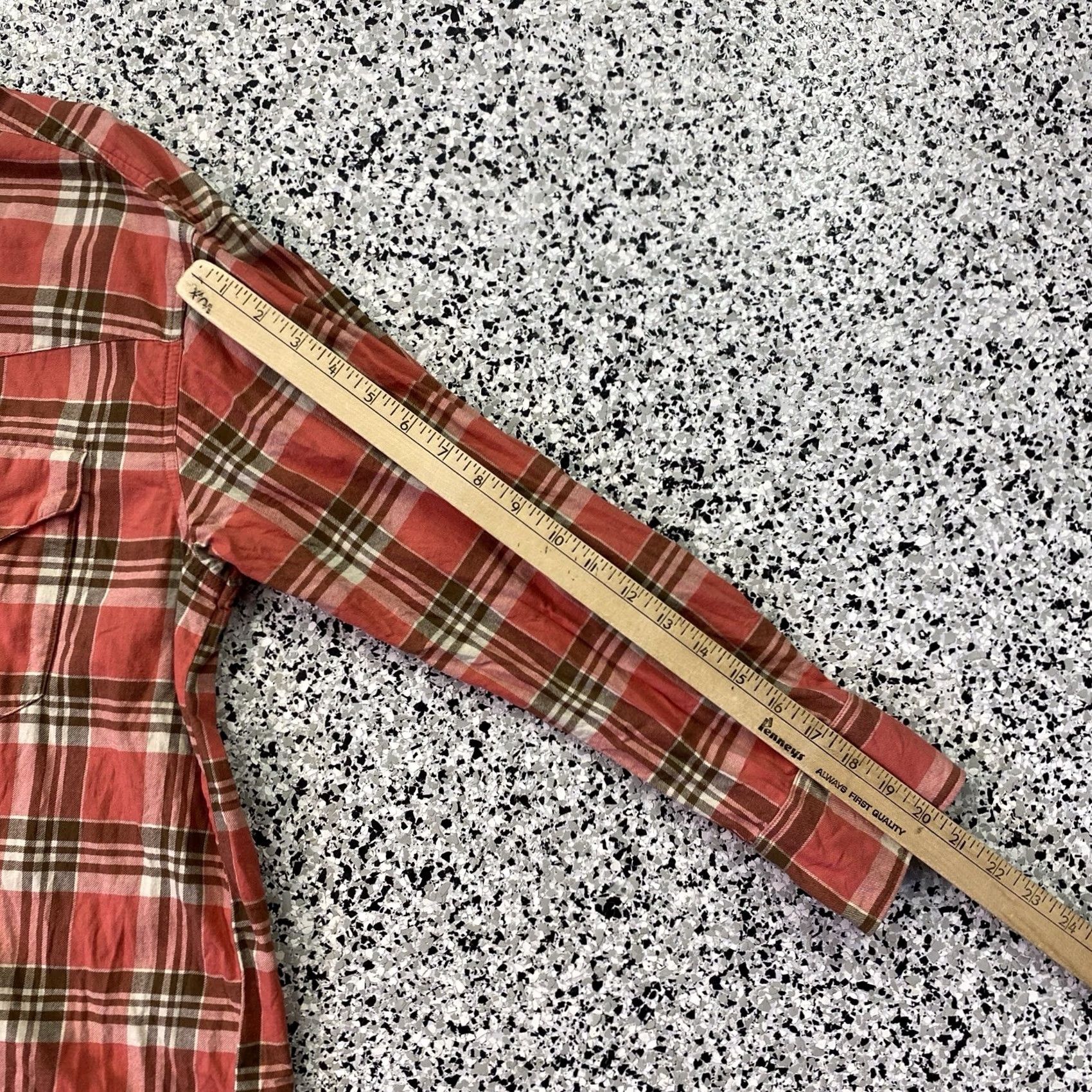 Levi's VINTAGE Levi's Western Shirt Mens Small Orange Pearl Snap Flannel Plaid Cowboy Size US S / EU 44-46 / 1 - 3 Thumbnail