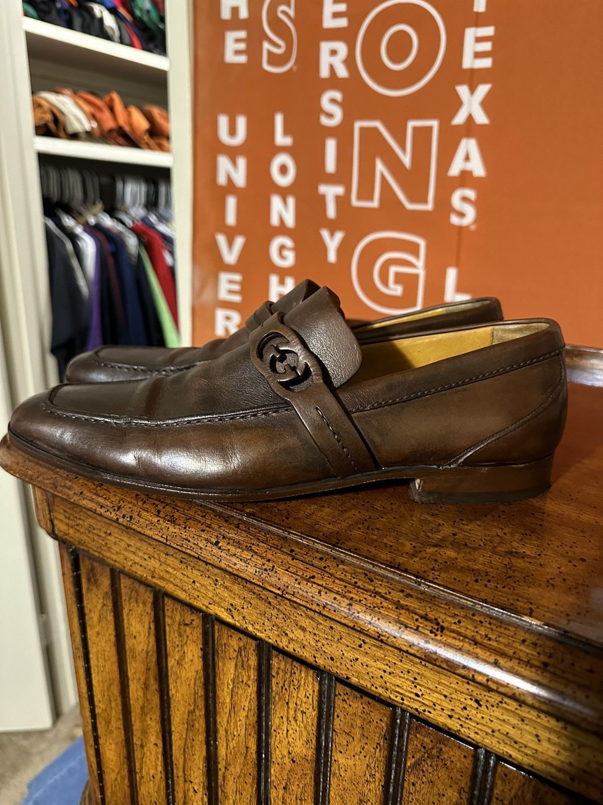 Gucci × Vintage Vintage Gucci “GG brown” loafers 00s size 8.5 Size US 8.5 / EU 41-42 - 4 Thumbnail