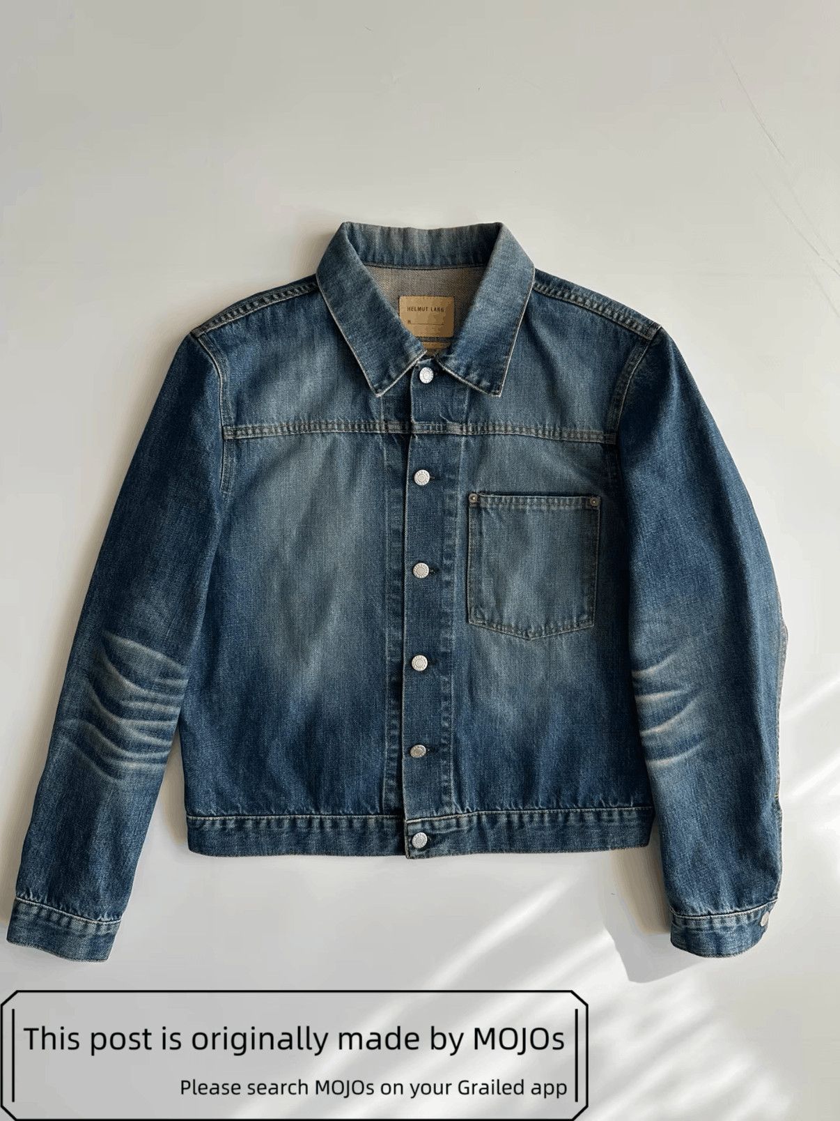 Helmut Lang Helmut Lang Mr. 87 Wax Denim Jacket with Faux Fur