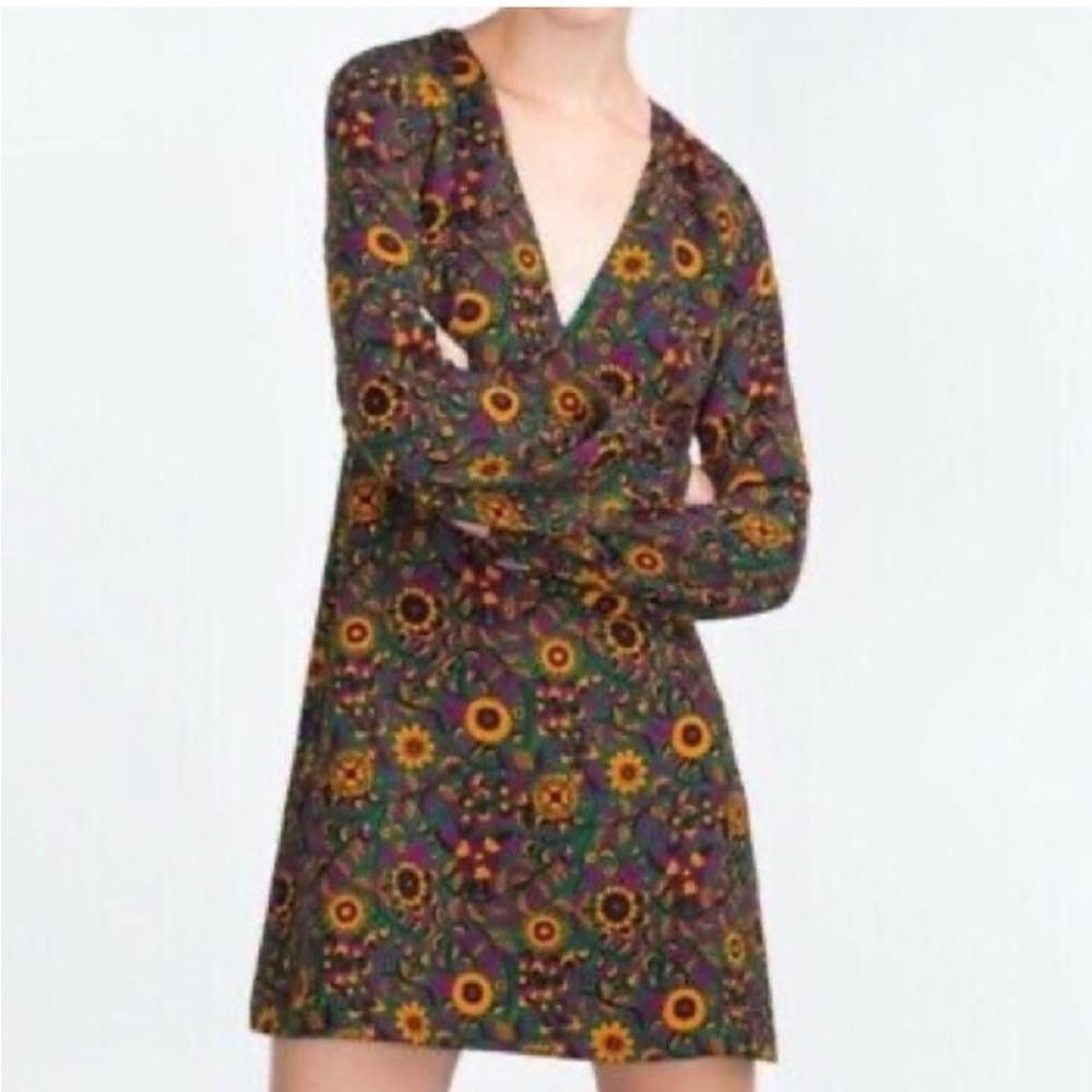 Zara Zara l Retro Floral Long Sleeve Dress XS Size XS / US 0-2 / IT 36-38 - 10 Thumbnail