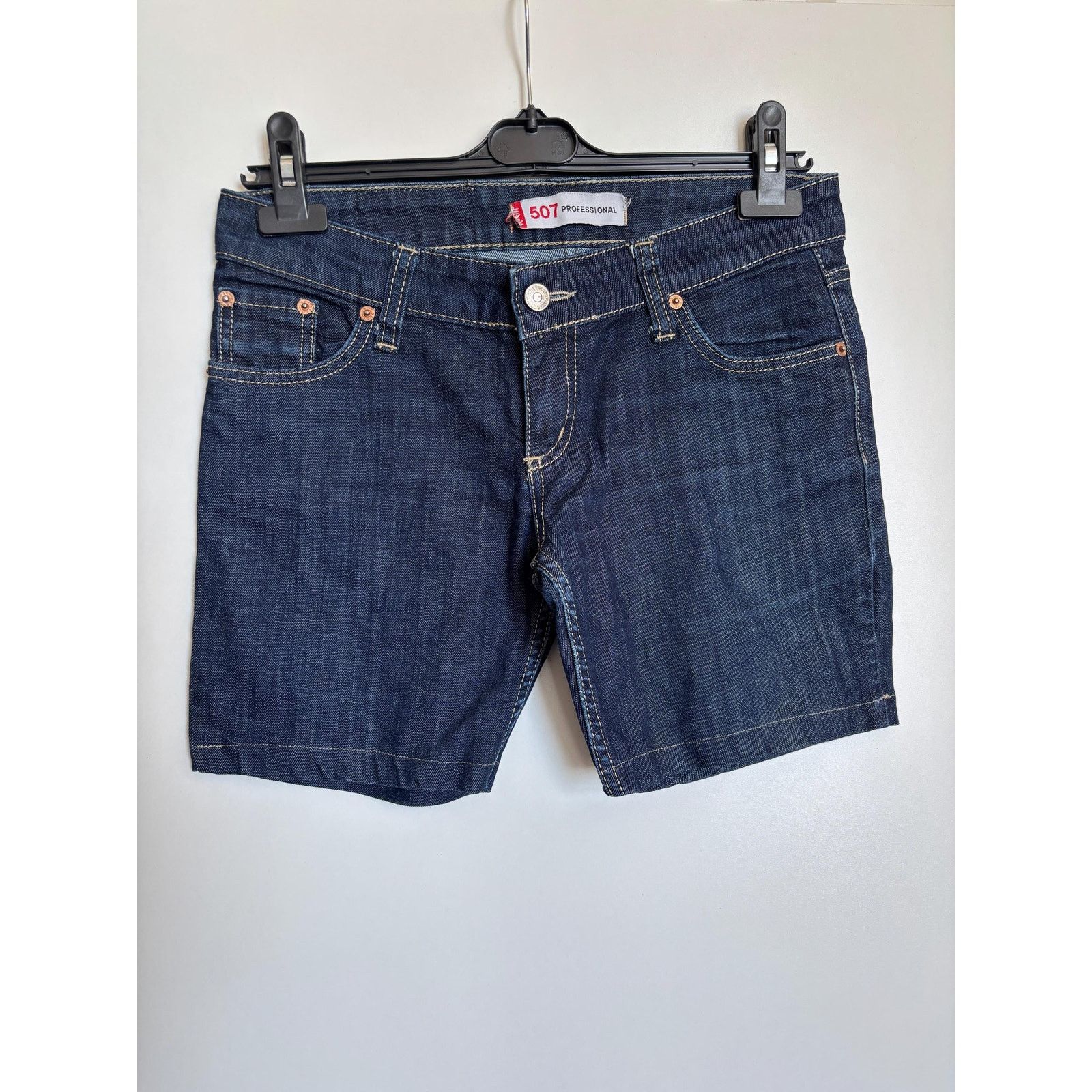 Levi's Levi’s 507 W31 USA 1996 Dark Wash Cut Off Denim Shorts Size US 31 - 3 Thumbnail