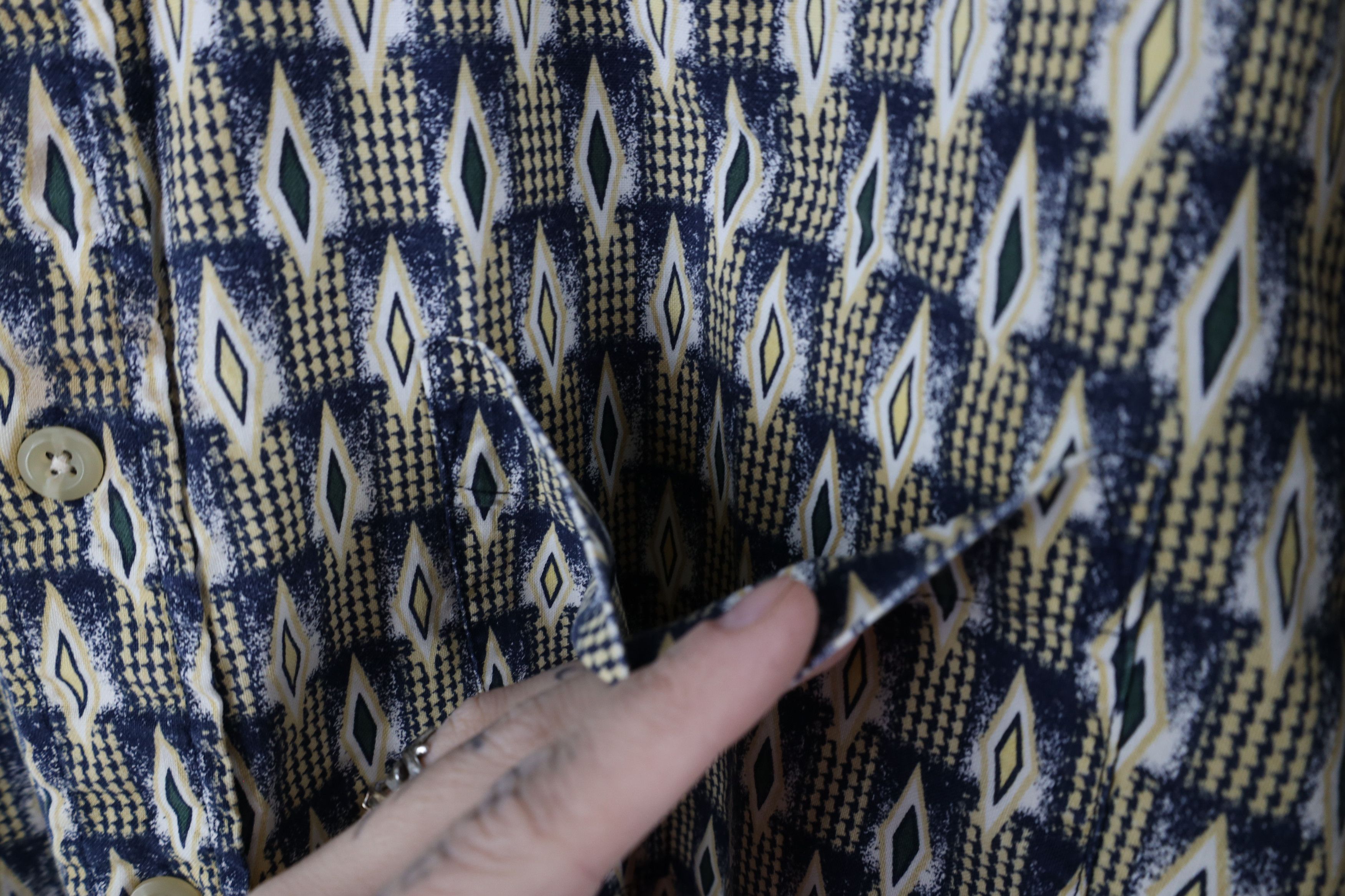 Vintage Vintage 90s Streetwear Houndstooth Collared Button Shirt Size US XXL / EU 58 / 5 - 4 Thumbnail