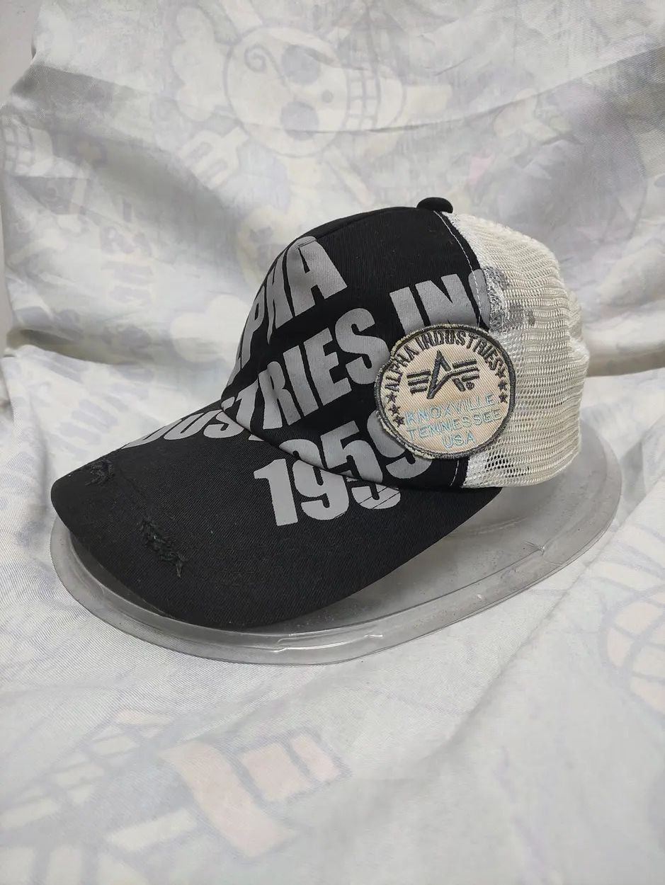 Alpha Industries ALPHA INDUSTRIES VINTAGE TRUCKER CAP DESIGN DISTRESSED Size ONE SIZE - 2 Thumbnail