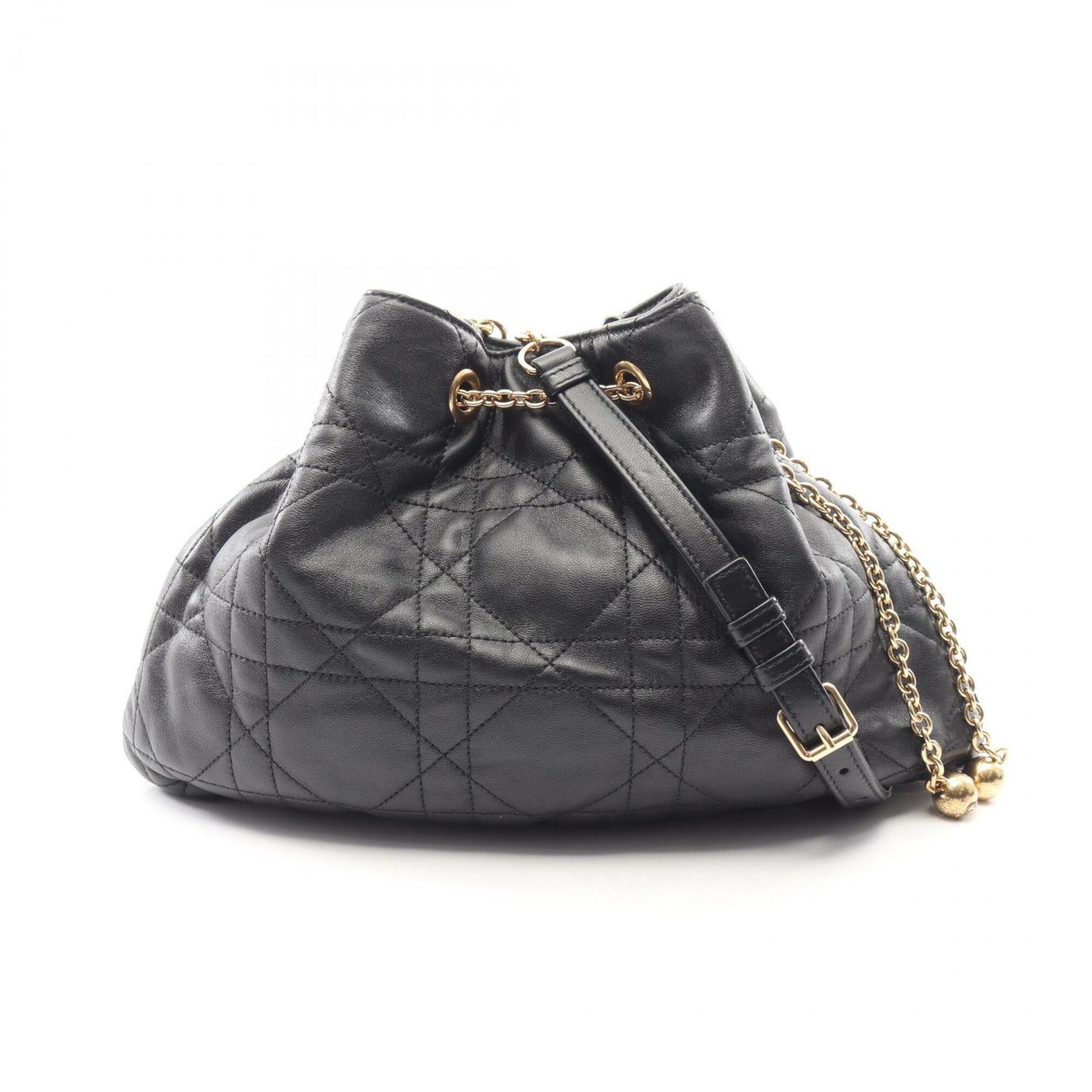 Dior Christian Dior Dior Ammi Shoulder Bag/Handbag, Leather, Women's, Black Size ONE SIZE - 1 Thumbnail